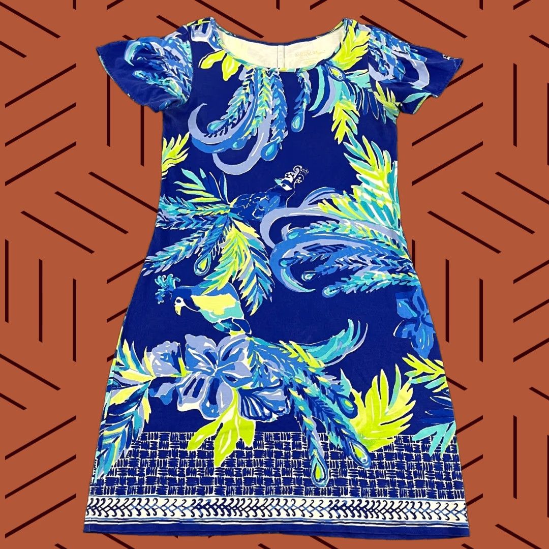 Lilly Pulitzer Lilly Pulitzer Dress Women XS MARAH Peacock Nest to Nothing Twilight Blue Preppy Size XS / US 0-2 / IT 36-38 - 1 Thumbnail