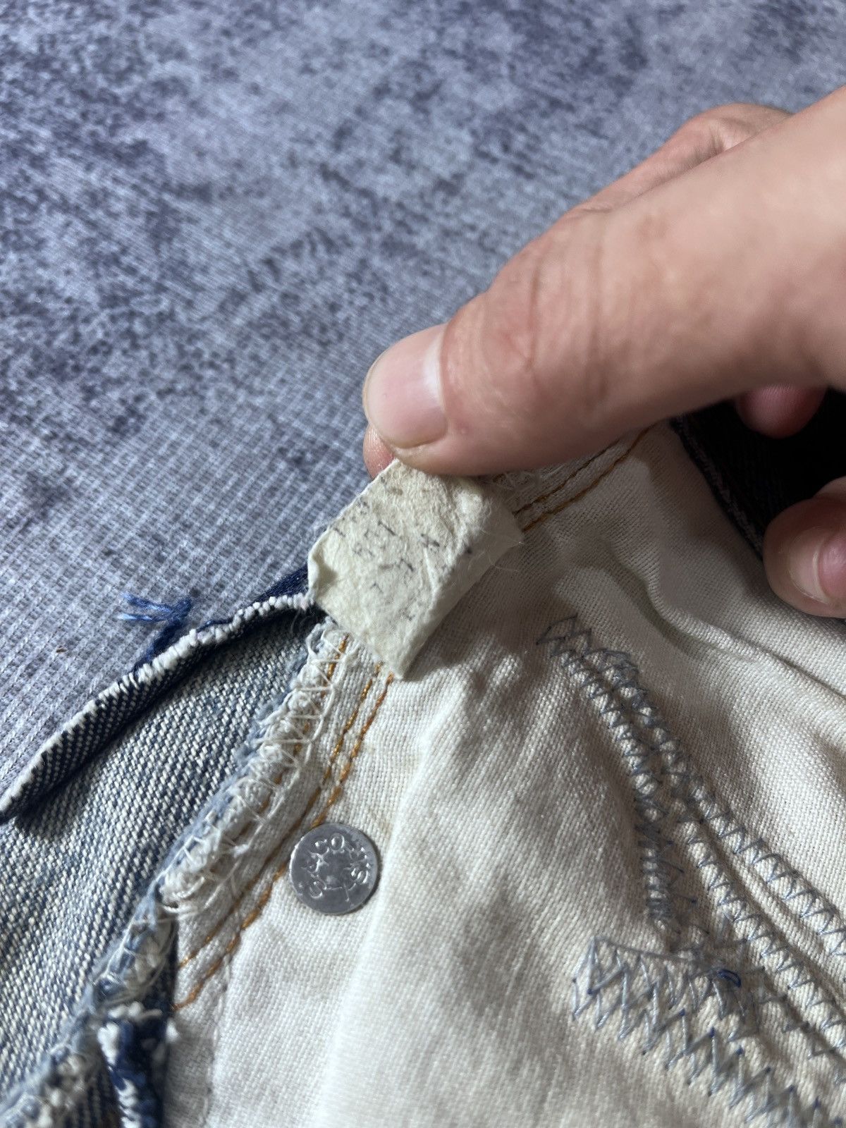 Levi's RARE LEVIS 66 501 SELVEDGE DISTRESSED 60/70s Size US 34 / EU 50 - 17 Thumbnail