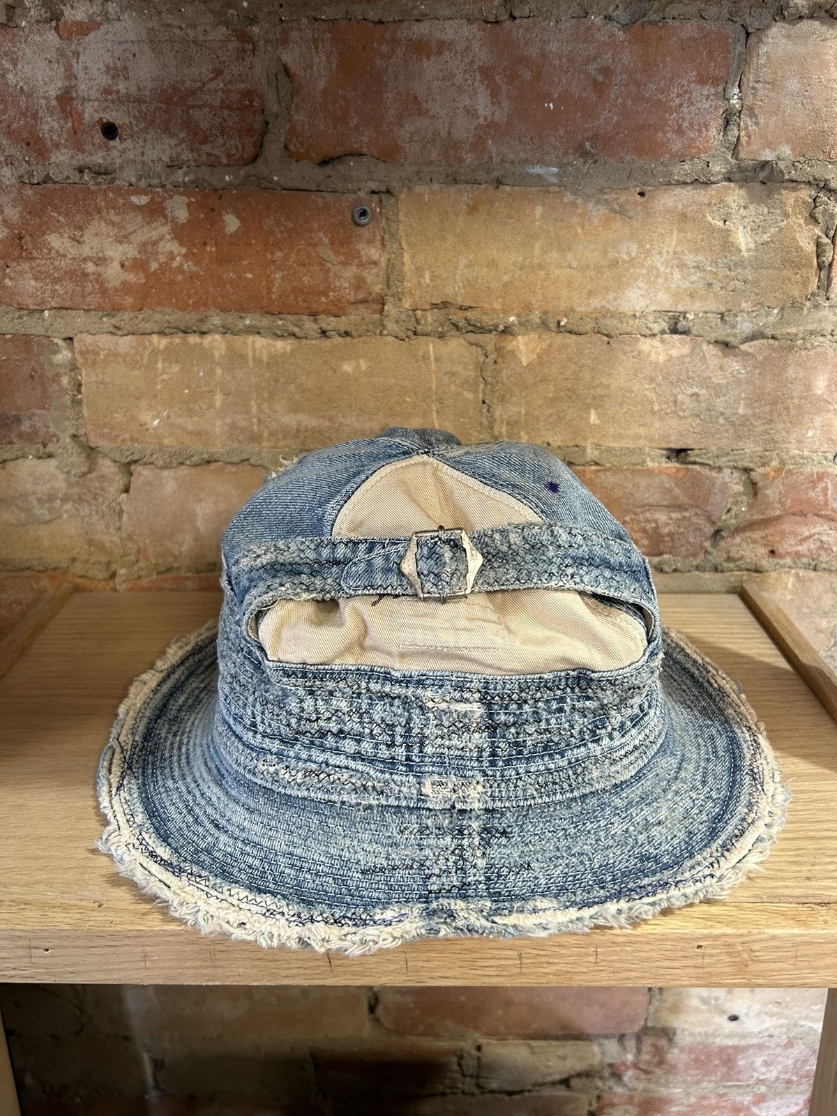 Japanese Brand Kapital Kountry Old Man and the Sea Denim Bucket Hat Size ONE SIZE - 2 Thumbnail