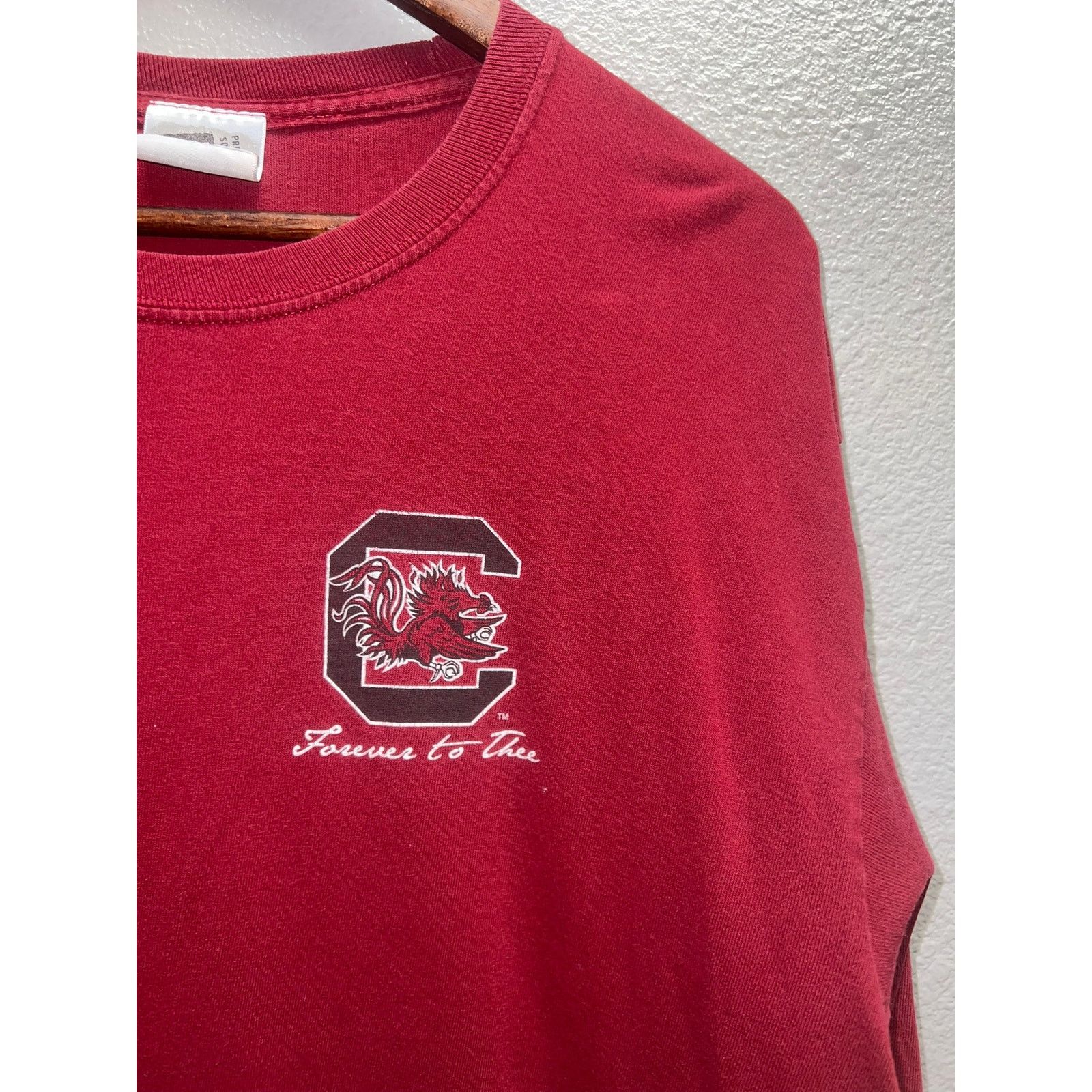 Vintage South Carolina Gamecocks Football Shirt Long Sleeve Tee L Size US L / EU 52-54 / 3 - 3 Thumbnail