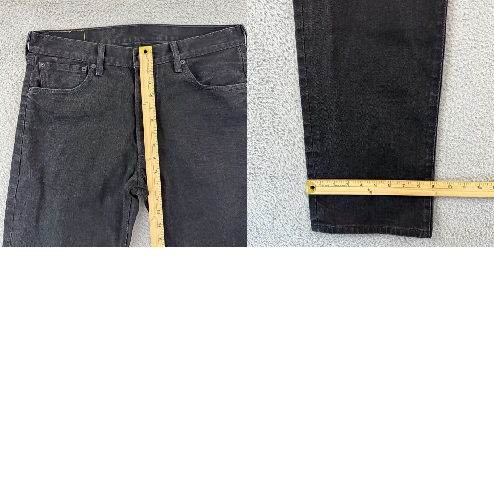 Levi's VINTAGE Levi's 501 Jeans Mens 34x32 Black Denim Button Fly Grunge Outdoor Leather Logo Size US 34 / EU 50 - 9 Thumbnail