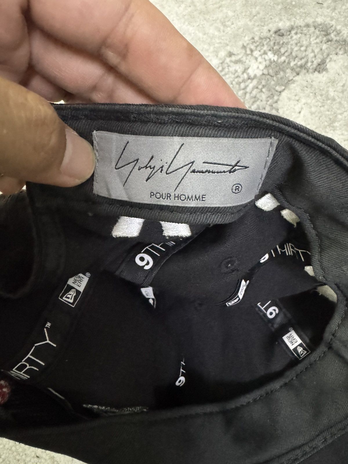New Era × Yohji Yamamoto YOHJI YANAMOTO POUR HOMME X NEW ERA ADJUSTABLE CAP Size ONE SIZE - 11 Thumbnail
