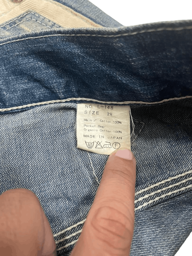 Japanese Brand 💥Flared Kapital Style Engine Label Japanese Denim💥 Size US 31 - 10 Thumbnail
