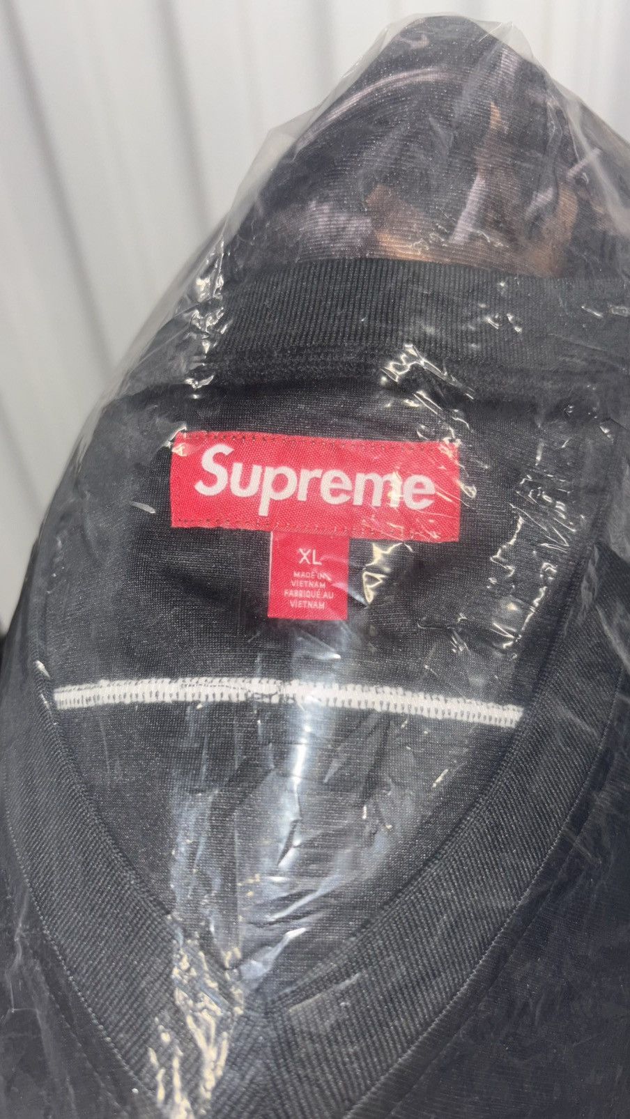Supreme Breast Cancer Awareness Football Jersey, Black (XL) [F/W 25] Size US XL / EU 56 / 4 - 5 Thumbnail