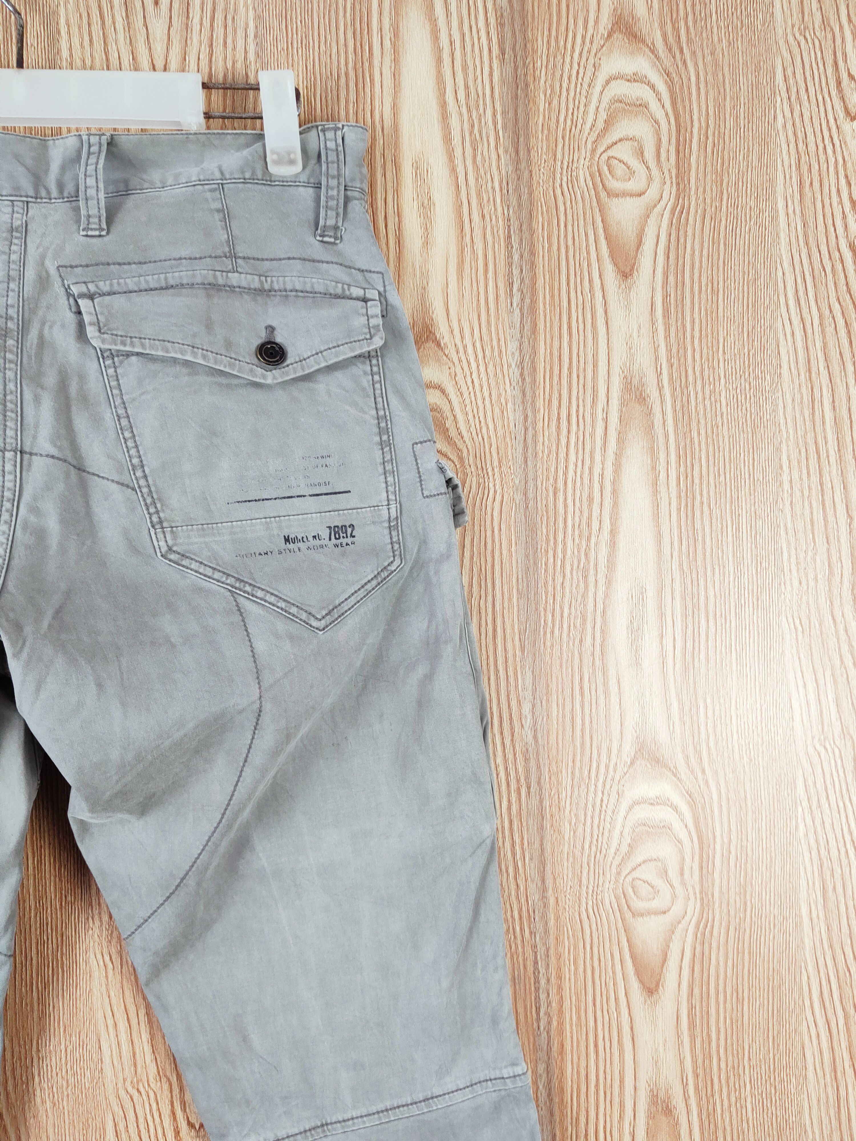 Japanese Brand I'z Frontier Gray Multipocket Tactical Cargo Pants #W859 Size US 30 / EU 46 - 13 Thumbnail