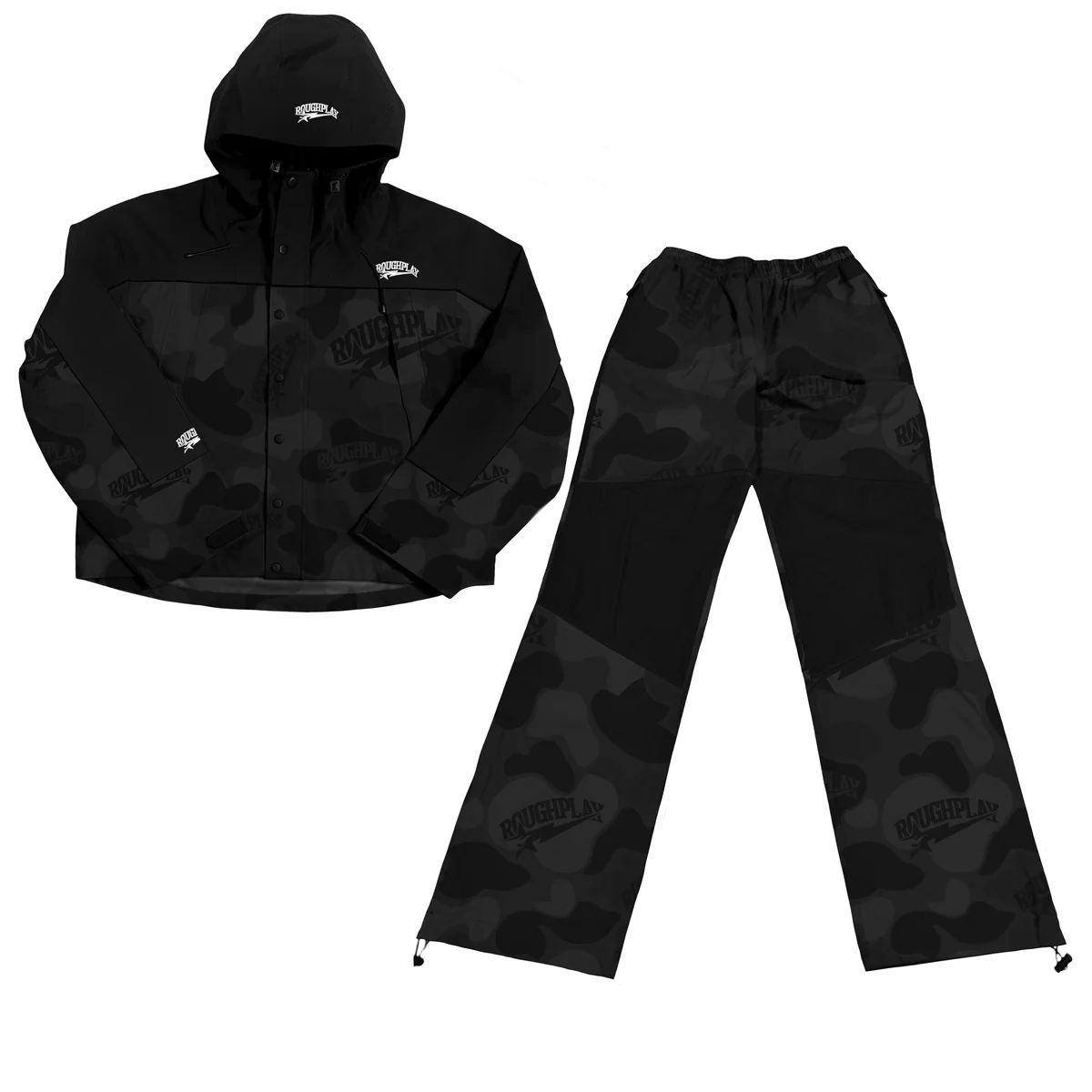Other Rough Play Water Resistance Black Camo Sweatsuit Size US S / EU 44-46 / 1 - 3 Thumbnail