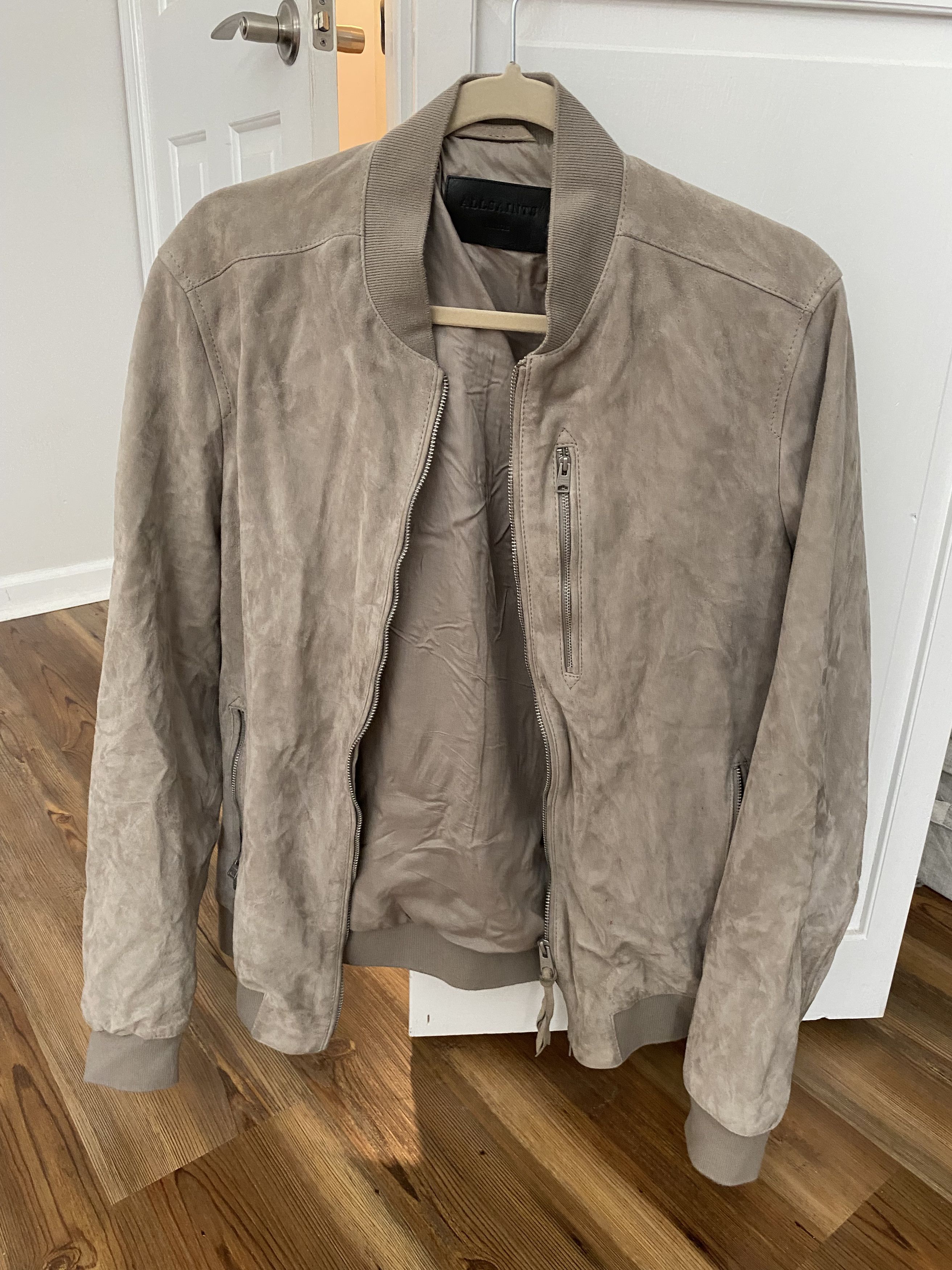 Allsaints Kemble Suede Bomber Jacket Size US L / EU 52-54 / 3 - 1 Thumbnail