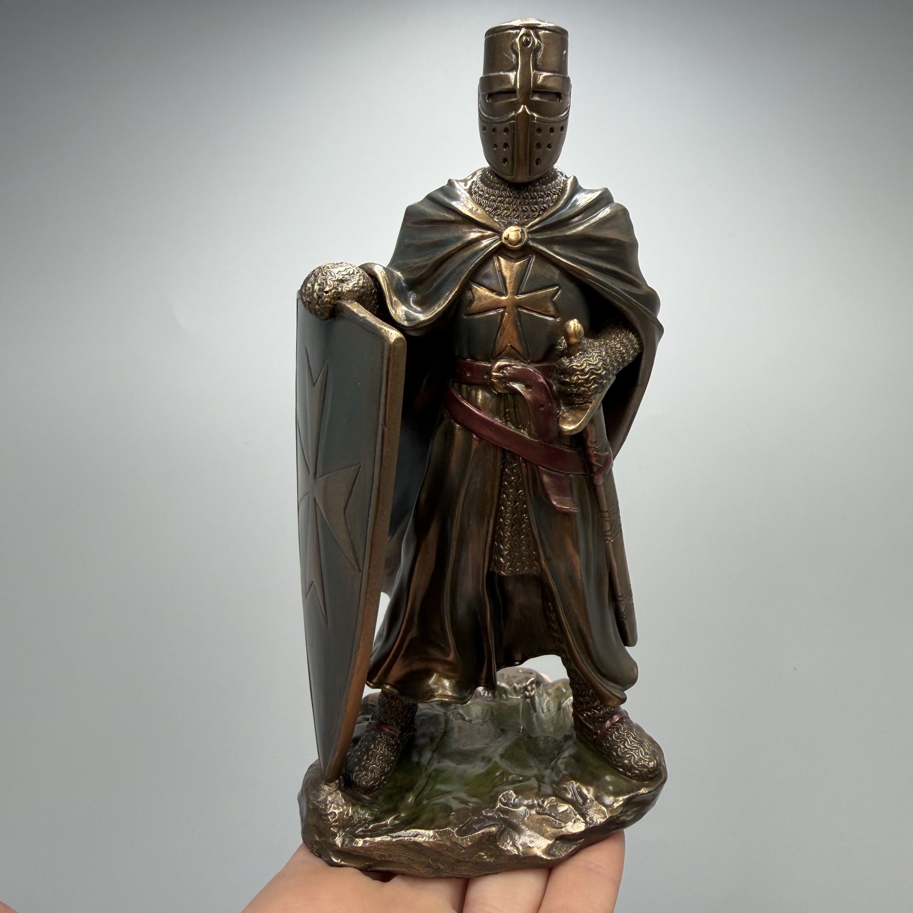 Other Crusader Knight Statue Bronze Finish Templar Figurine Size ONE SIZE - 1 Thumbnail