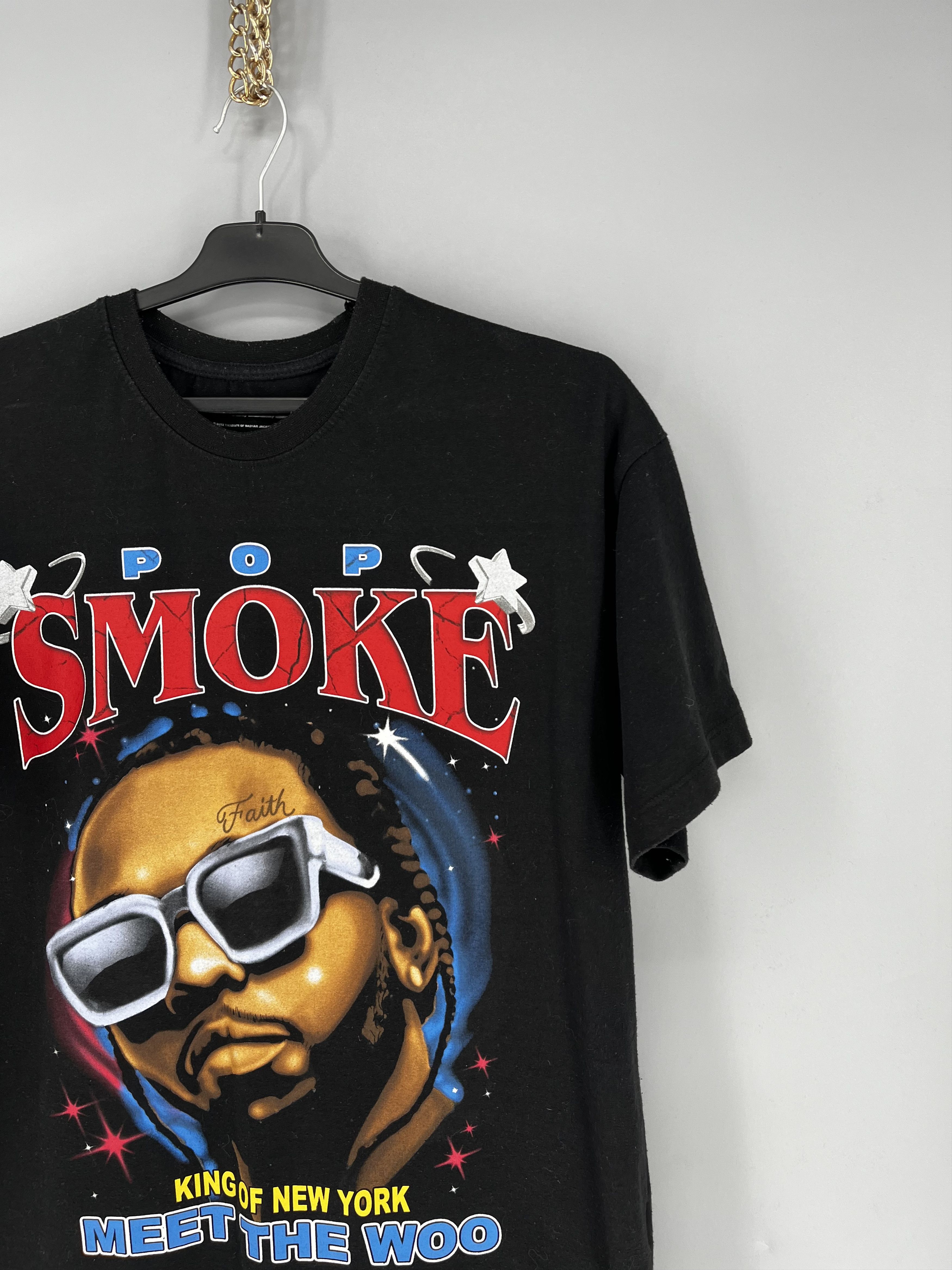 Band Tees Vintage Y2K Pop Smoke King Of New York T-Shirt Rap Size US M / EU 48-50 / 2 - 5 Thumbnail