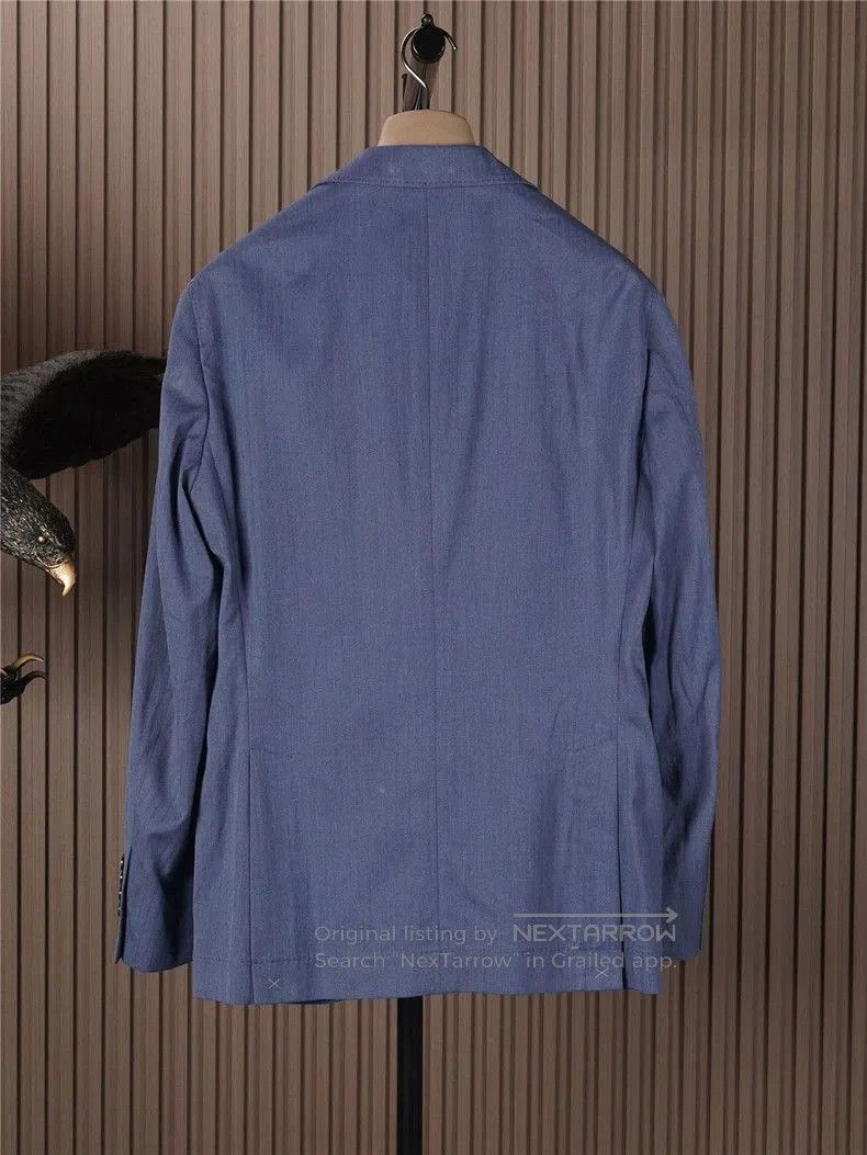 Brunello Cucinelli Brunello Cucinelli Men's Silk Cotton Blazer. Size US L / EU 52-54 / 3 - 3 Thumbnail