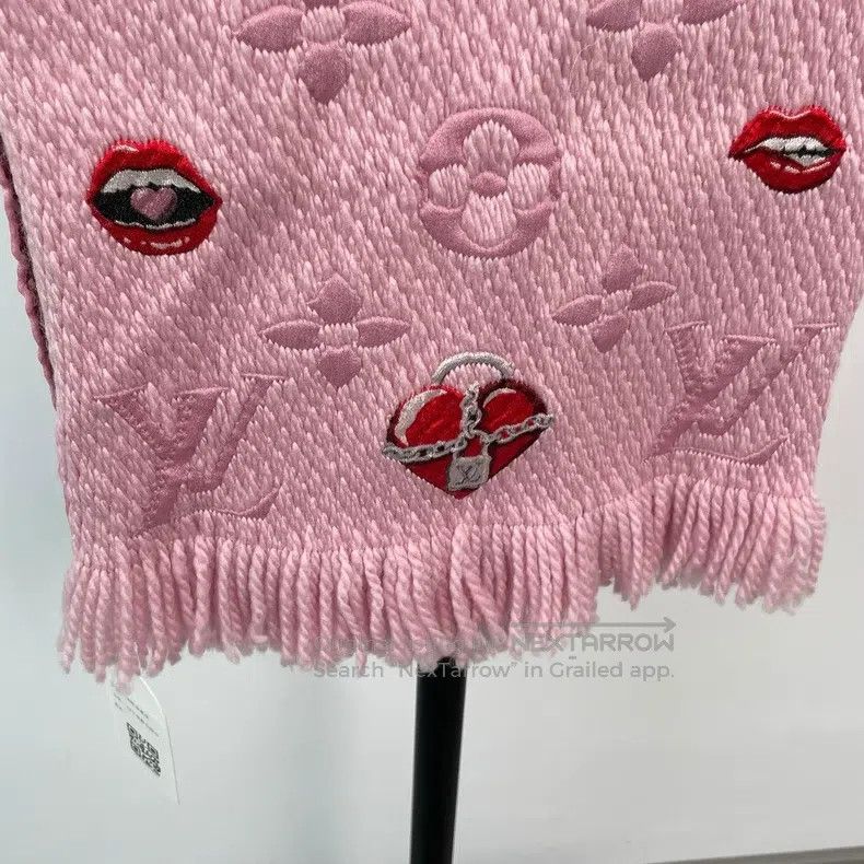 Louis Vuitton Louis Vuitton Pink cashmere scarf Size ONE SIZE - 3 Thumbnail