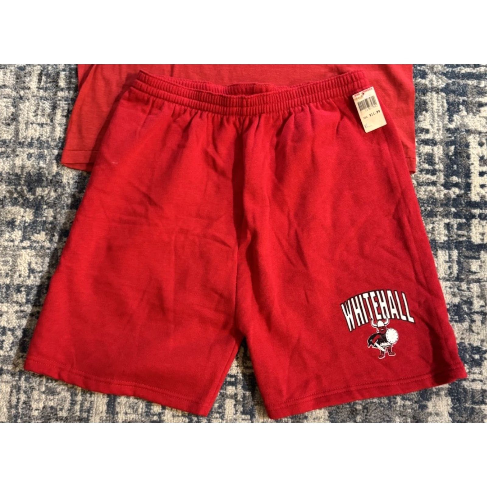 Vintage VINTAGE 90s Whitehall Vikings Shirt XL & Sweat Shorts XL Gym Set Michigan USA Size US XL / EU 56 / 4 - 7 Thumbnail