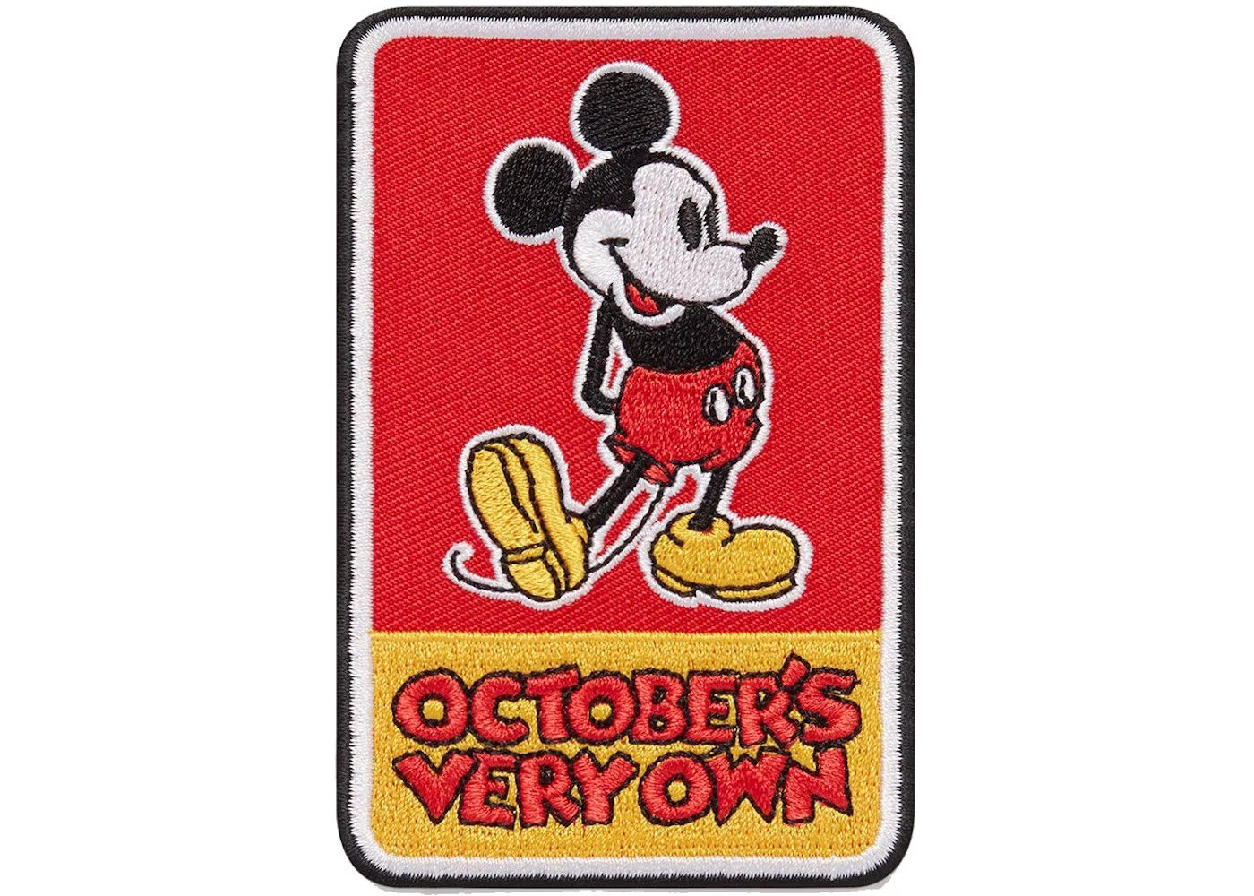 Disney *RARE* OVO x Disney Mickey Mouse Sew On Patch - Red Size ONE SIZE - 3 Thumbnail