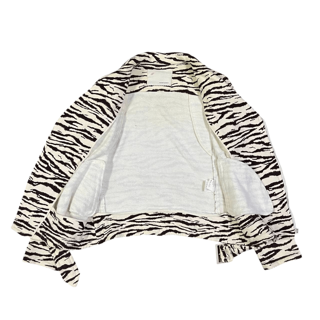 National Standard National Standard Zebra Print Motorcycle Jacket Size US M / EU 48-50 / 2 - 5 Thumbnail