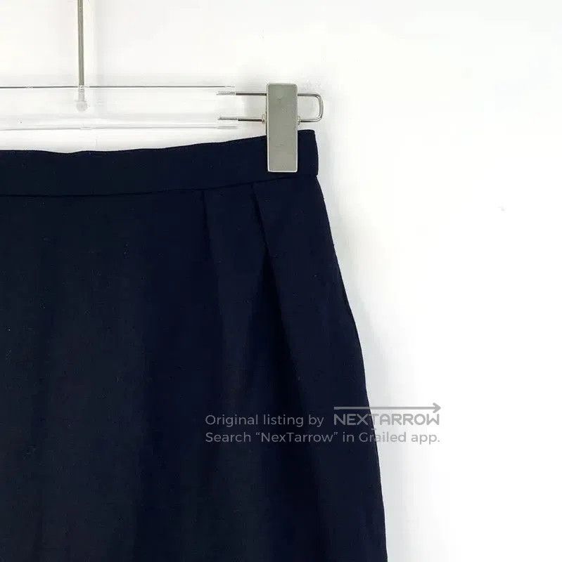 Dior Dior Women's Navy Wool Midi Skirt . Size 33" - 3 Thumbnail