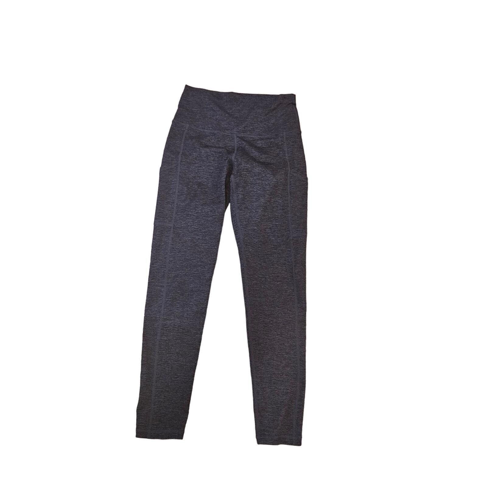 Designer Lululemon Women's Compression Leggings Black Size 6 Size 28" / US 6 / IT 42 - 1 Thumbnail