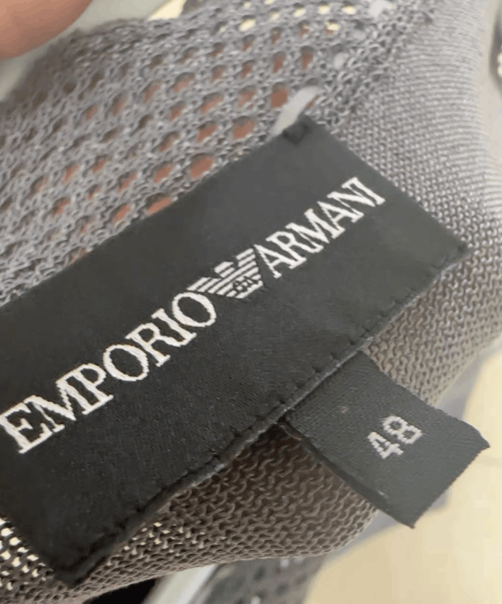 Emporio Armani Emporio Armani Men's Hollow-Out Knit Top K18 Size US M / EU 48-50 / 2 - 6 Thumbnail