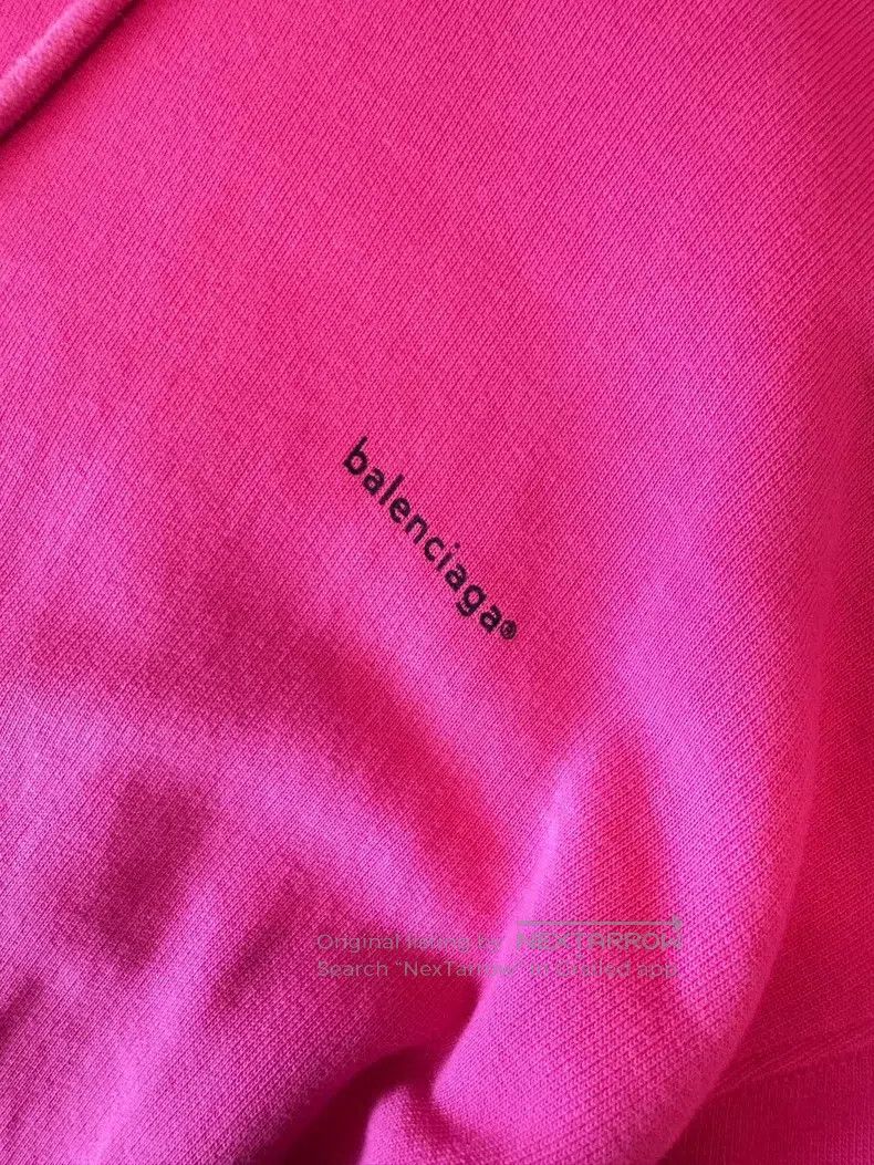Balenciaga Balenciaga Hooded Sweatshirt, Blush Pink, Size XS Size US XS / EU 42 / 0 - 2 Thumbnail