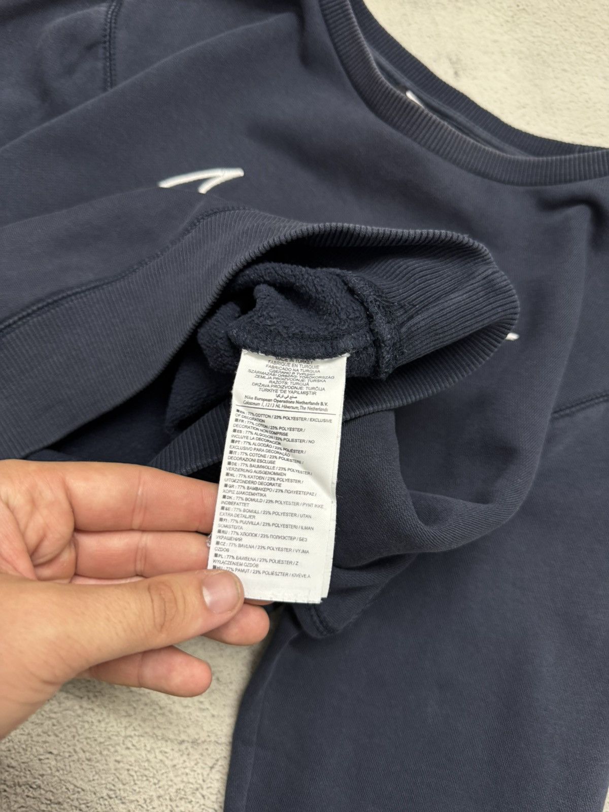 Nike Vintage Y2k NIKE Big Swoosh SWEATSHIRT 90’s Size M / US 6-8 / IT 42-44 - 11 Thumbnail