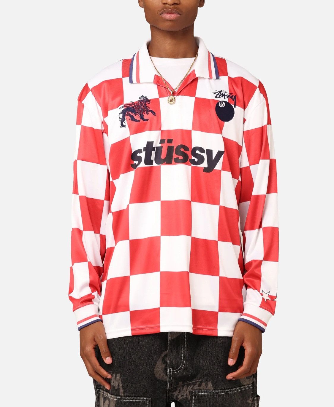 Stussy Stussy Football Polo Long Sleeve T-Shirt Jersey