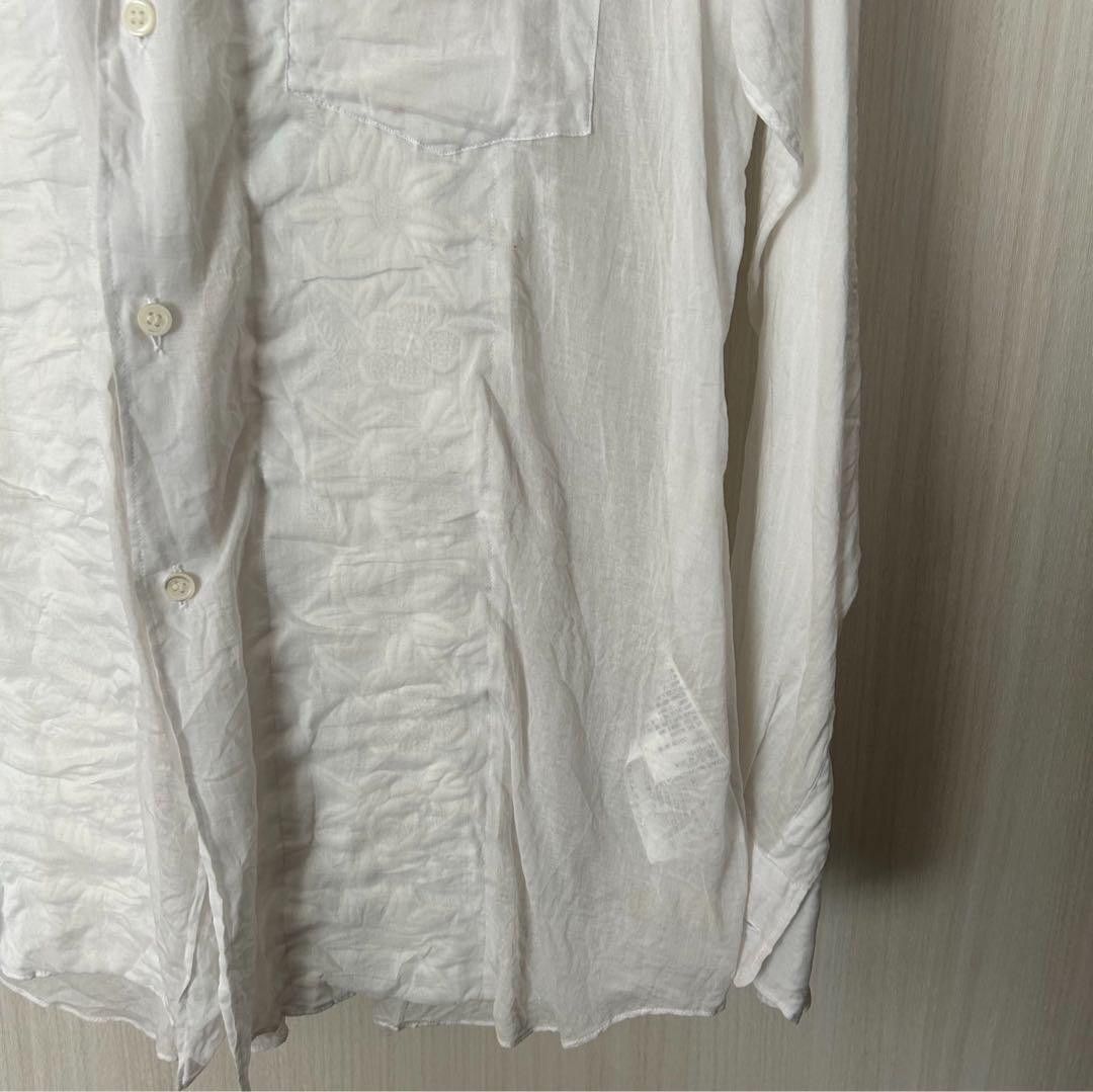 Comme des Garcons AD1999 Semi Sheer Floral Embroidered Shirt Size US M / EU 48-50 / 2 - 5 Thumbnail