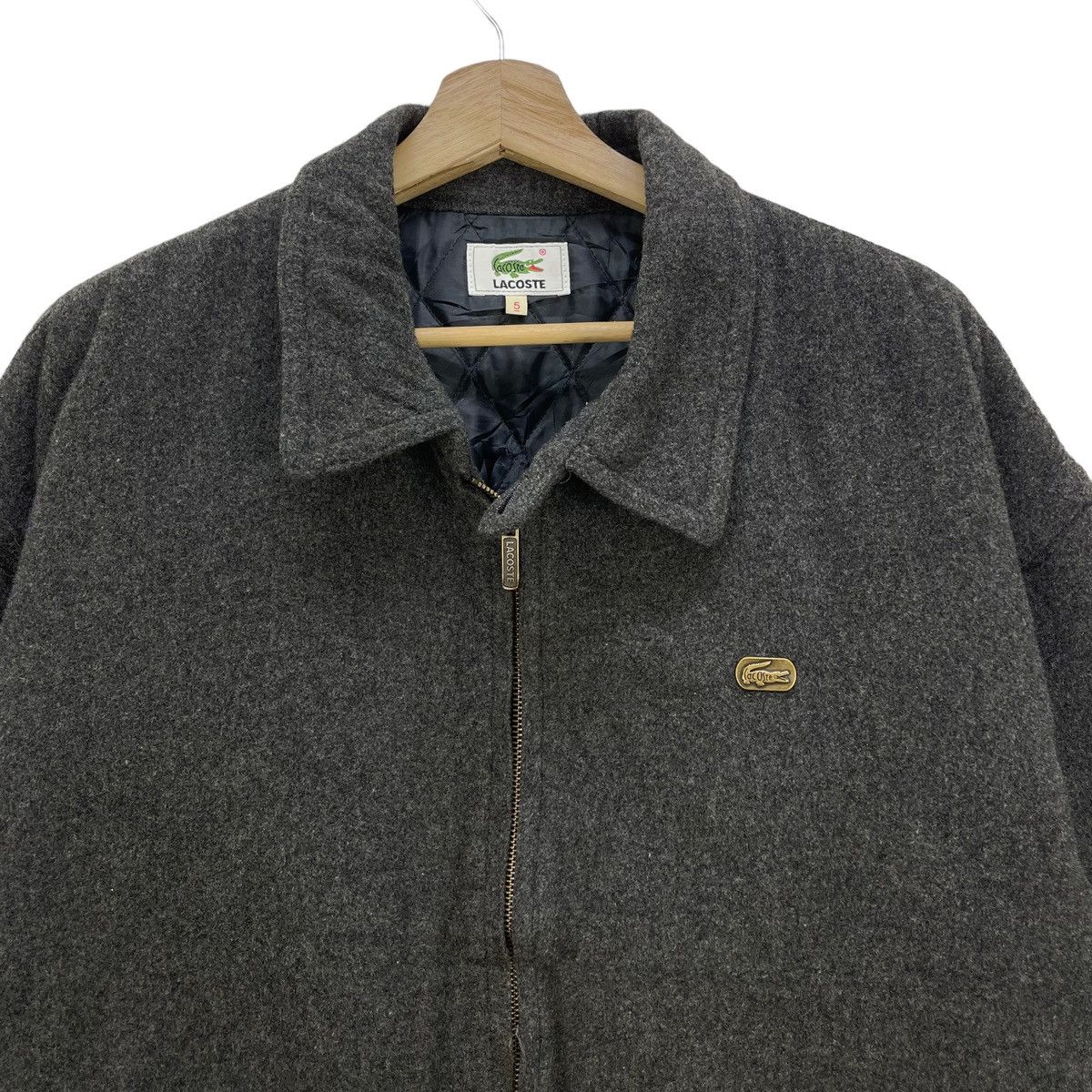 Lacoste 🔥Vintage Lacoste Bomber Wool Jacket Size US L / EU 52-54 / 3 - 3 Thumbnail