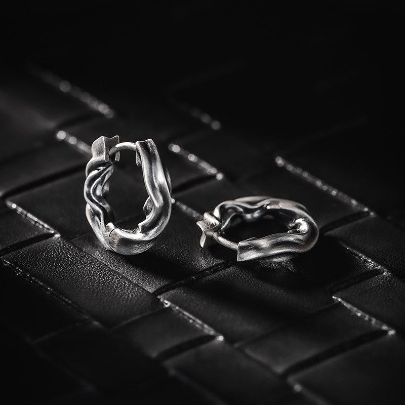Jewelry Matchless Earrings One Pairs Chrome Jewelry Size ONE SIZE - 2 Thumbnail