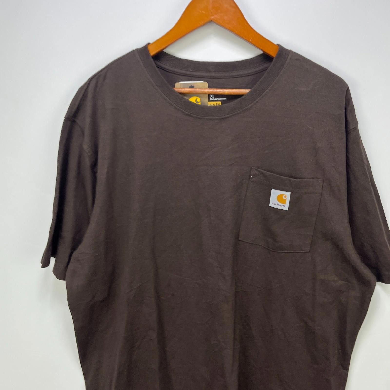Carhartt Carhartt Brown Travis Pocket T-Shirt XL New with Tags Size US XL / EU 56 / 4 - 2 Thumbnail
