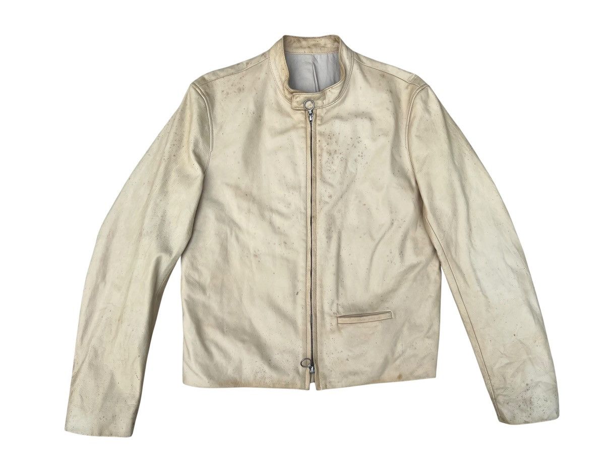 Leather VTG Max Fritz Japan Dirty Patina Cow Leather Racer Jacket Size US M / EU 48-50 / 2 - 1 Thumbnail