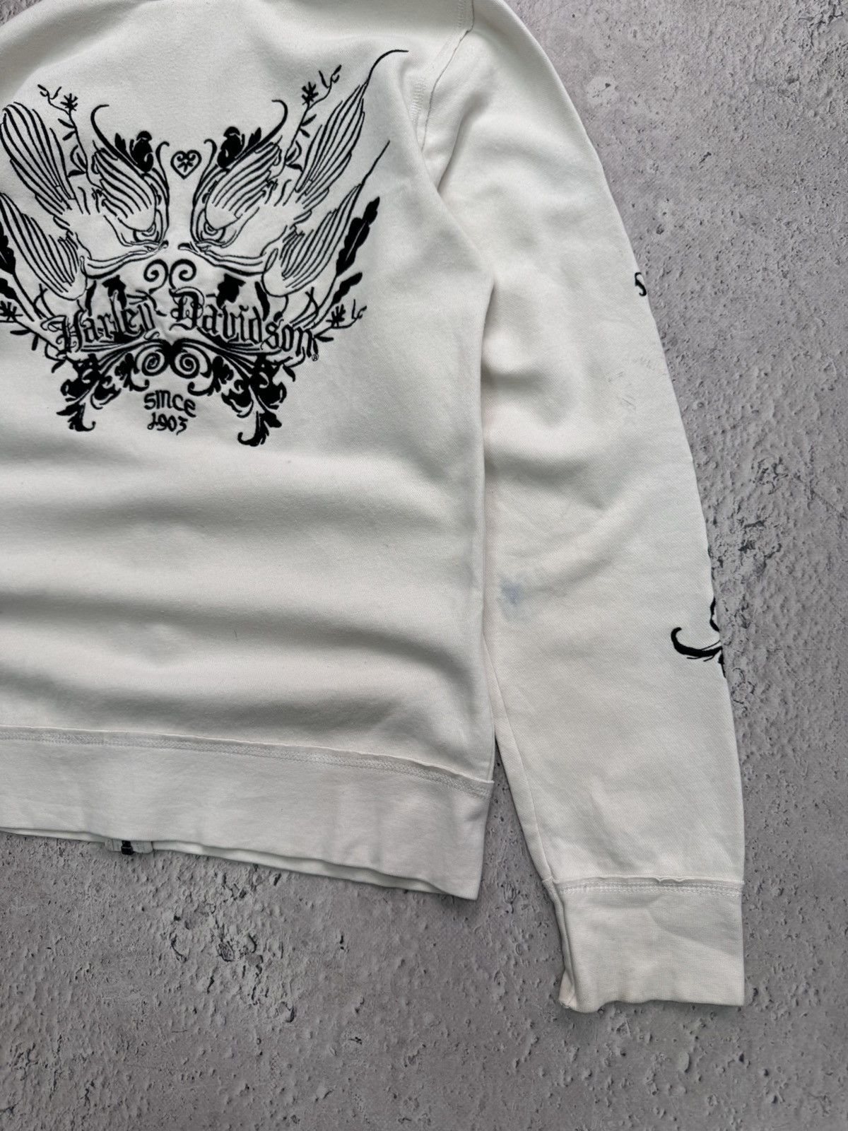 Harley Davidson × Hysteric Glamour × If Six Was Nine 2000s Japanese Punk Grunge Fur HODED Jacket opium style Size M / US 6-8 / IT 42-44 - 12 Thumbnail