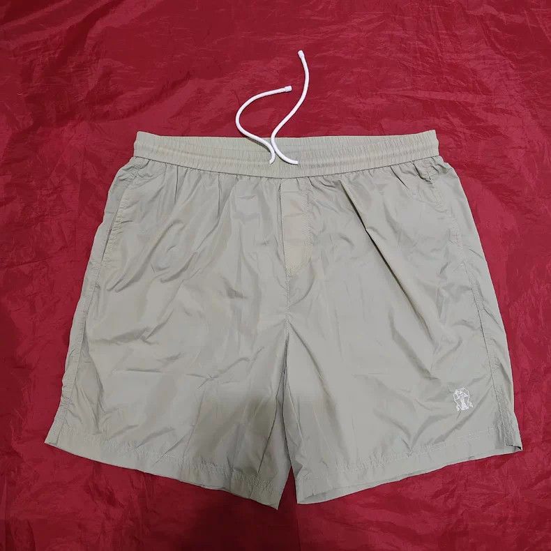 Brunello Cucinelli Brunello Cucinelli Men's Embroidered Logo Shorts - dmc Size US 28 / EU 44 - 1 Thumbnail