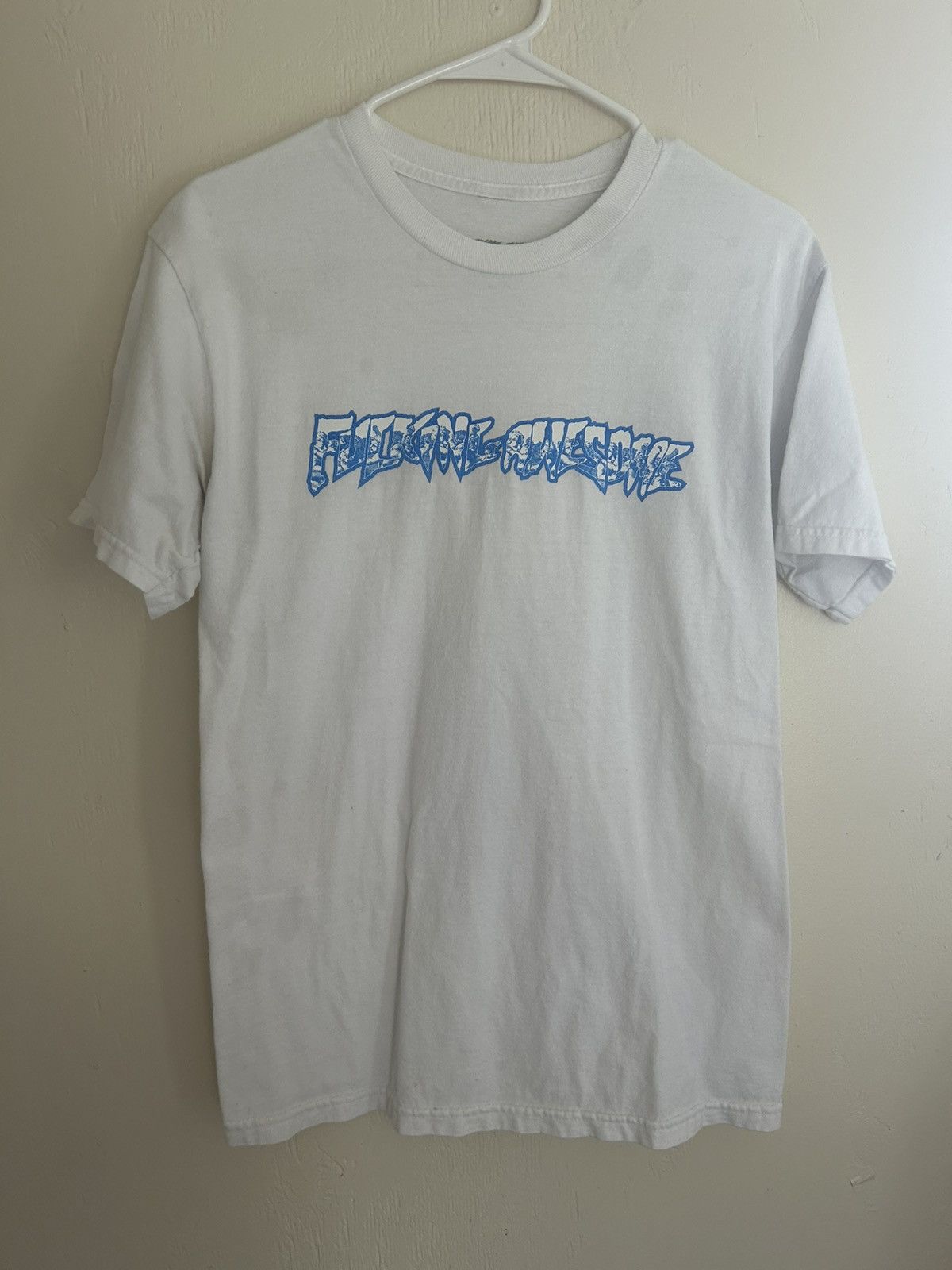 Fucking Awesome Fucking Awesome Cherub Fight Blue Logo White T-shirt Size US M / EU 48-50 / 2 - 2 Thumbnail