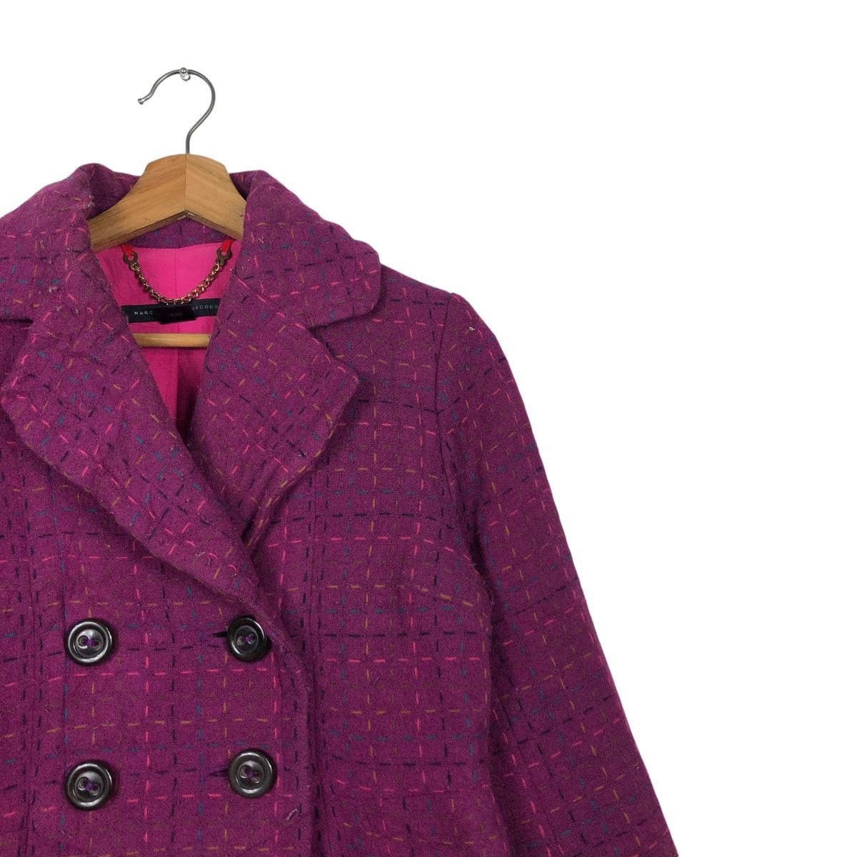 Marc by Marc Jacobs 🔥VINTAGE WOOL TWEED QUILTED JACKET MARC Size S / US 4 / IT 40 - 8 Thumbnail