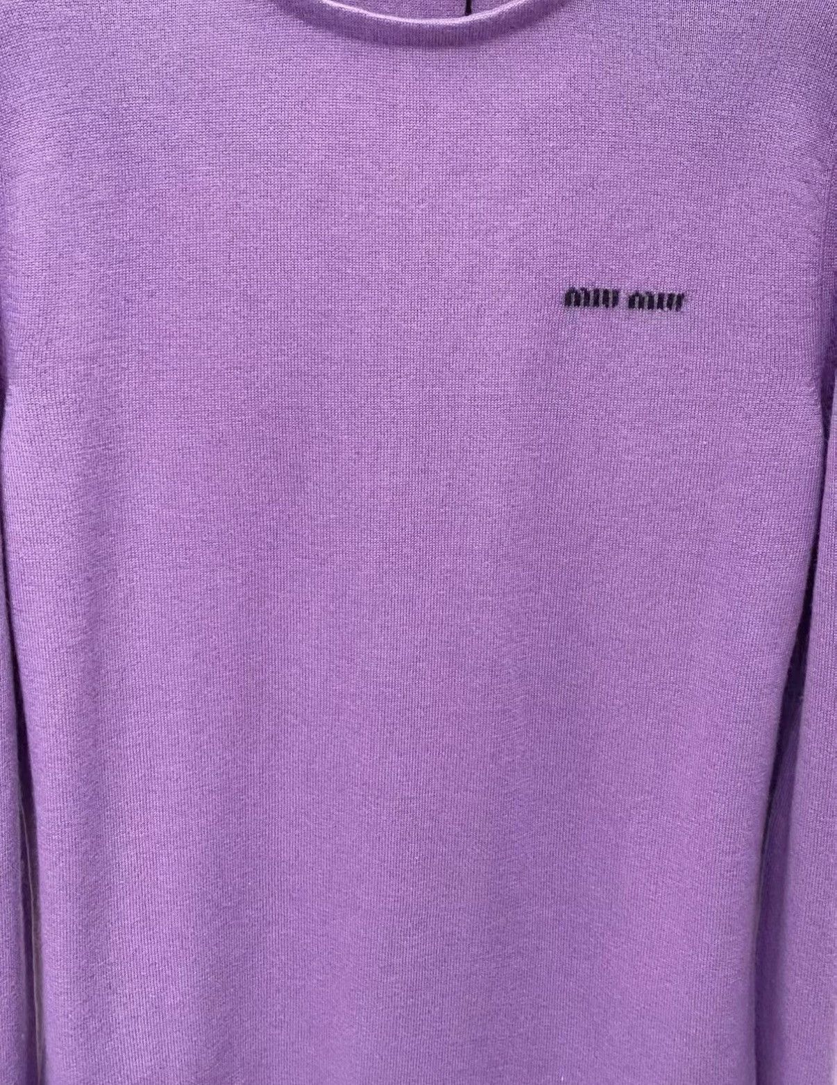 Miu Miu Miu Miu Classic Violet Purple Cashmere Sweater J33 Size S / US 4 / IT 40 - 3 Thumbnail