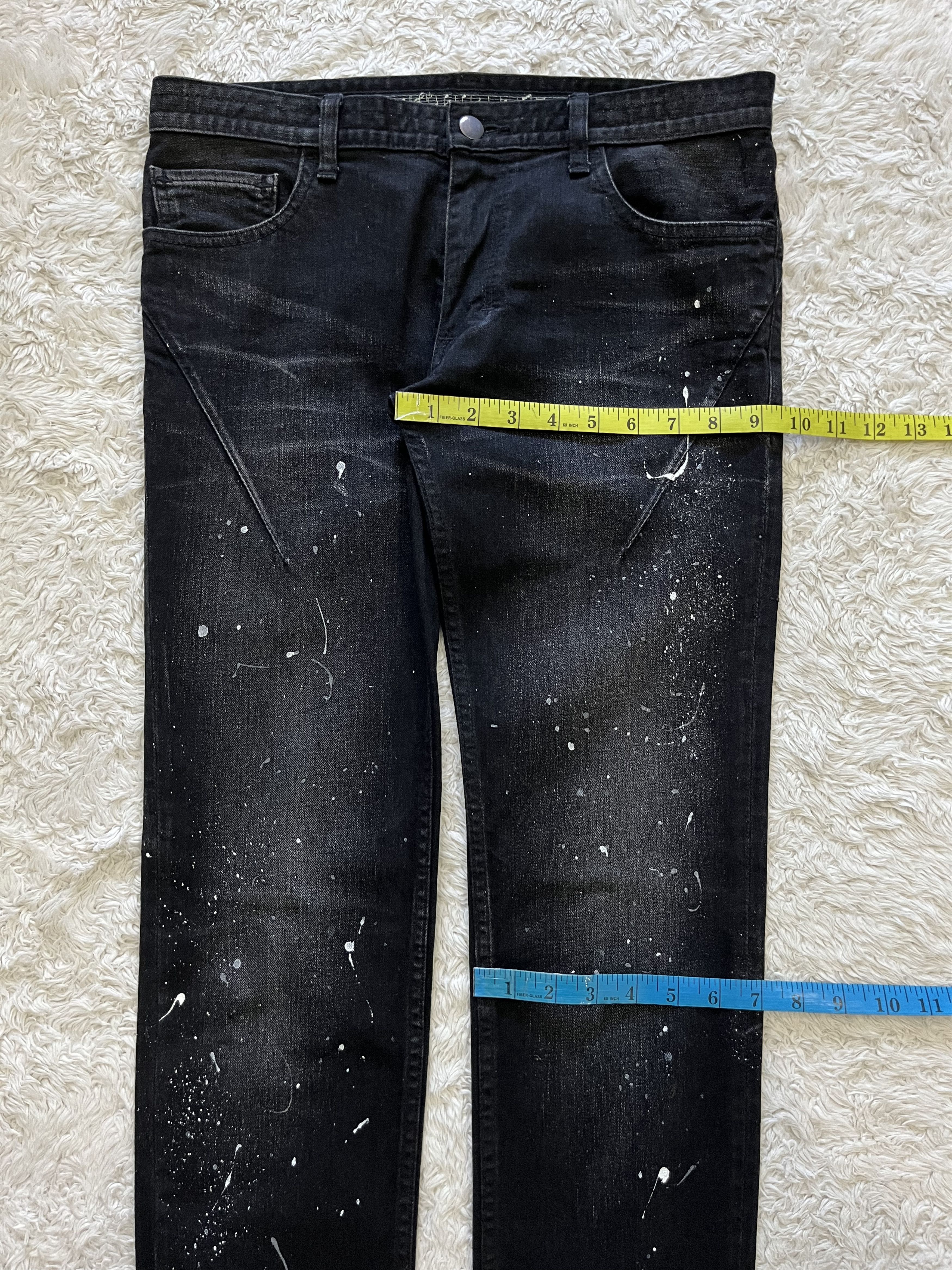 Number (N)ine number nine darting paint splatter denim Size US 31 - 10 Thumbnail