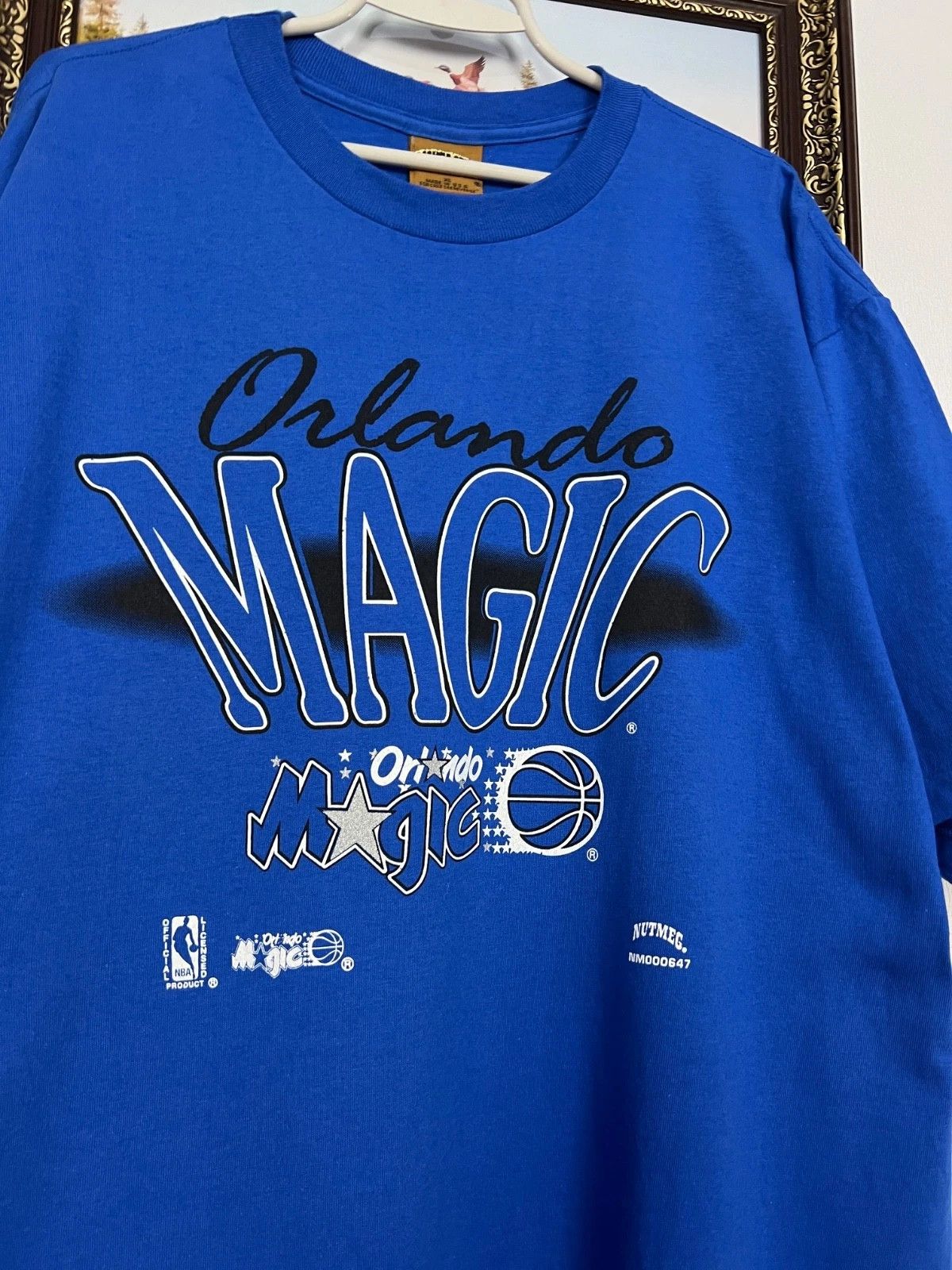 Nutmeg Vintage 90's Nutmeg Orlando Magic NBA Shirt Jersey Tee Size US XL / EU 56 / 4 - 3 Thumbnail