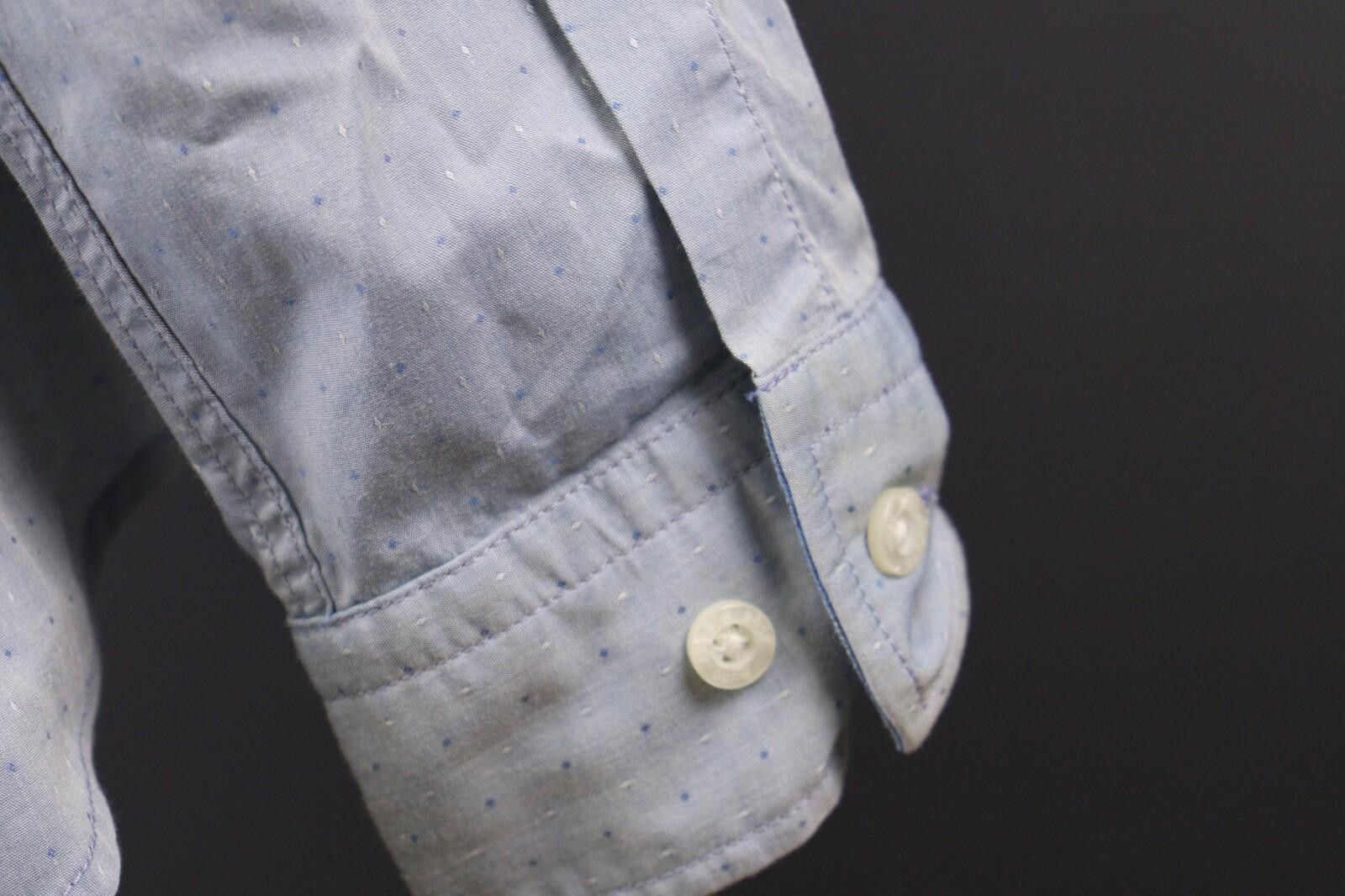 Hugo Boss Hugo Boss Regular Fit Blue Button Down Shirt Size XL Size US XL / EU 56 / 4 - 9 Thumbnail
