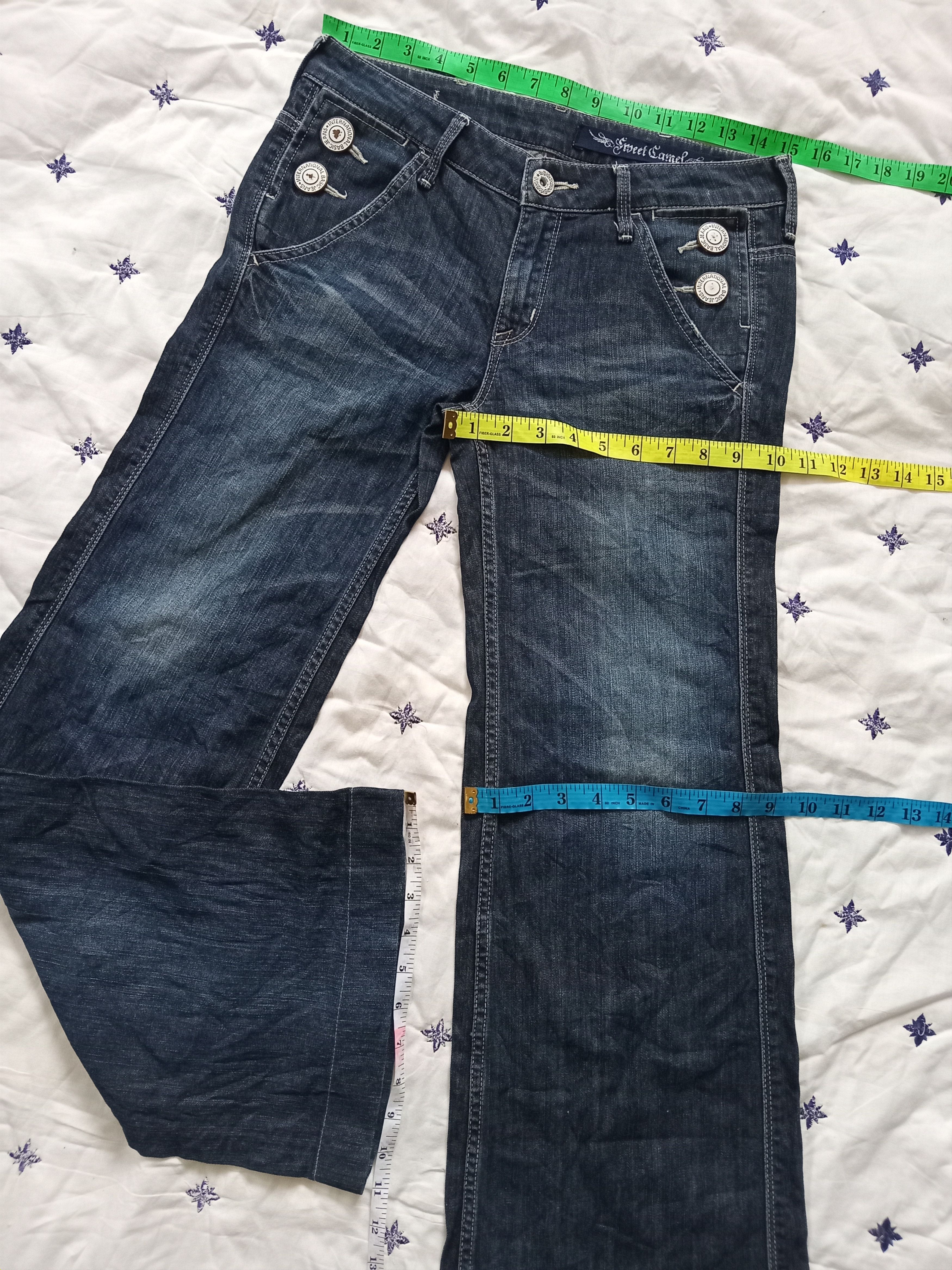 Japanese Brand SWEET CAMEL💥Japan Design Super Flare Jeans Size 30" / US 8 / IT 44 - 2 Thumbnail