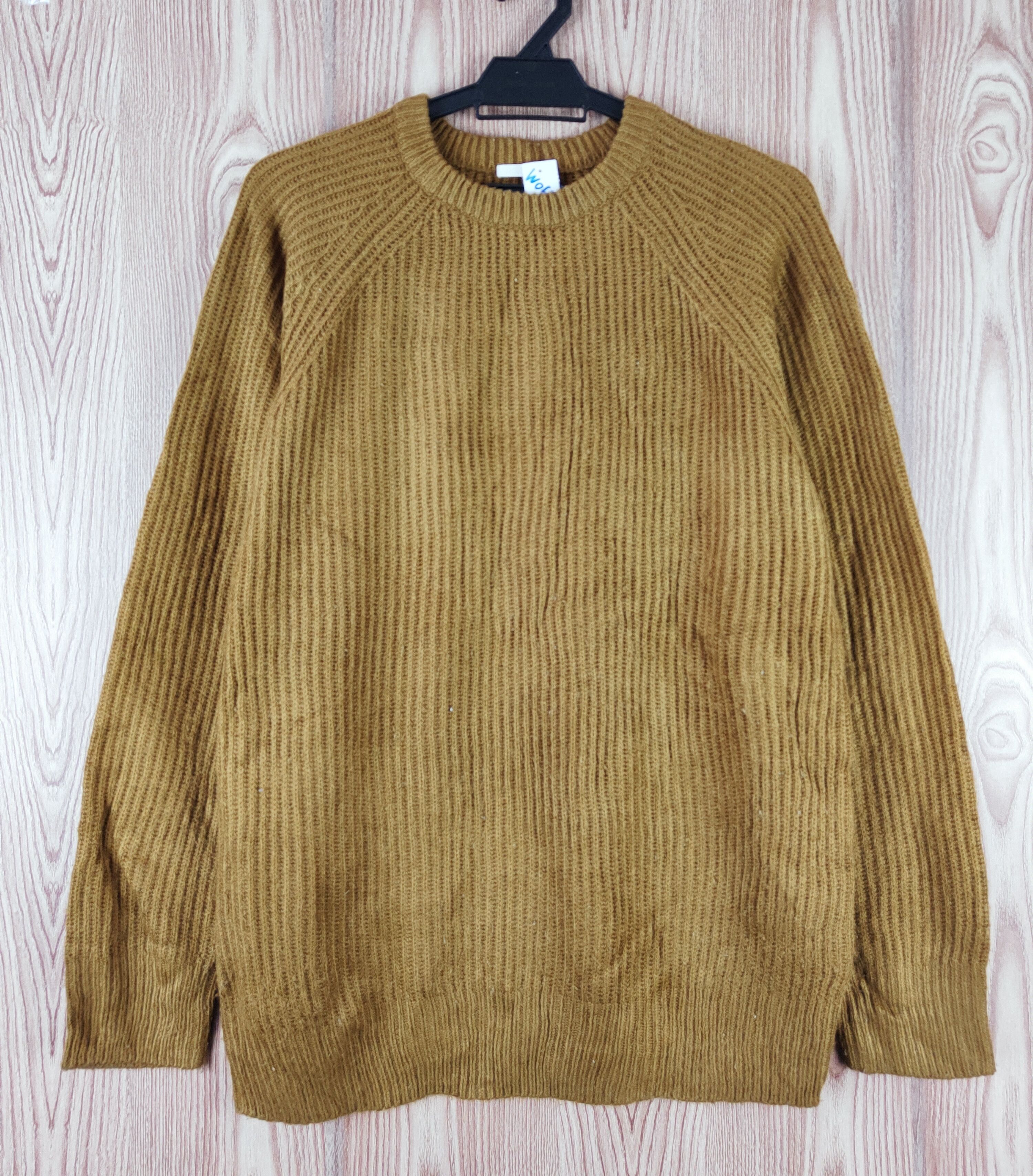 GU Gu Olive Knitwear Sweatshirts #W063 Size US L / EU 52-54 / 3 - 1 Thumbnail