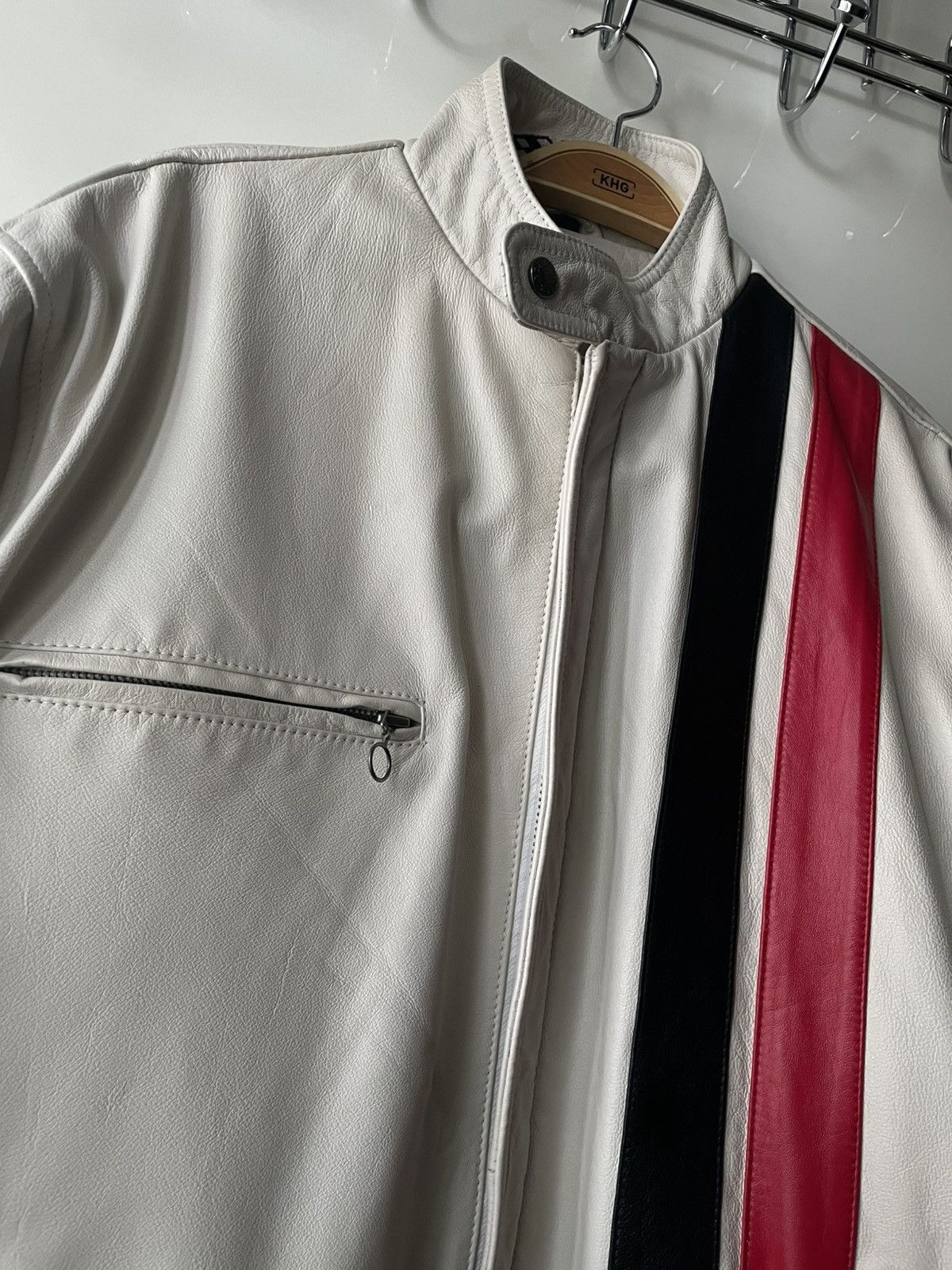Genuine Leather × Vintage Vintage Biker Jacket Genuine Leather Size US M / EU 48-50 / 2 - 2 Thumbnail