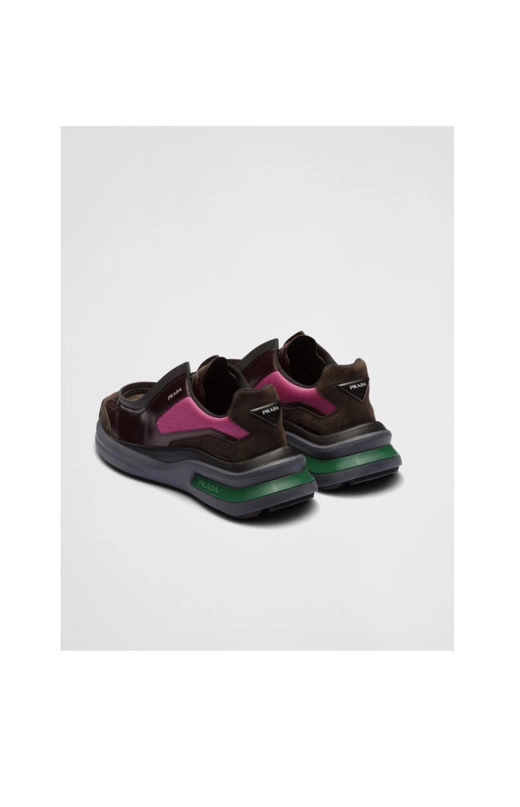 Prada Prada panelled leather chunky sneakers | Grailed