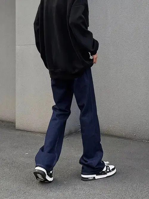 Japanese Brand × Jean High street trendy star embroidered micro-flared jeans Size US 32 / EU 48 - 3 Thumbnail