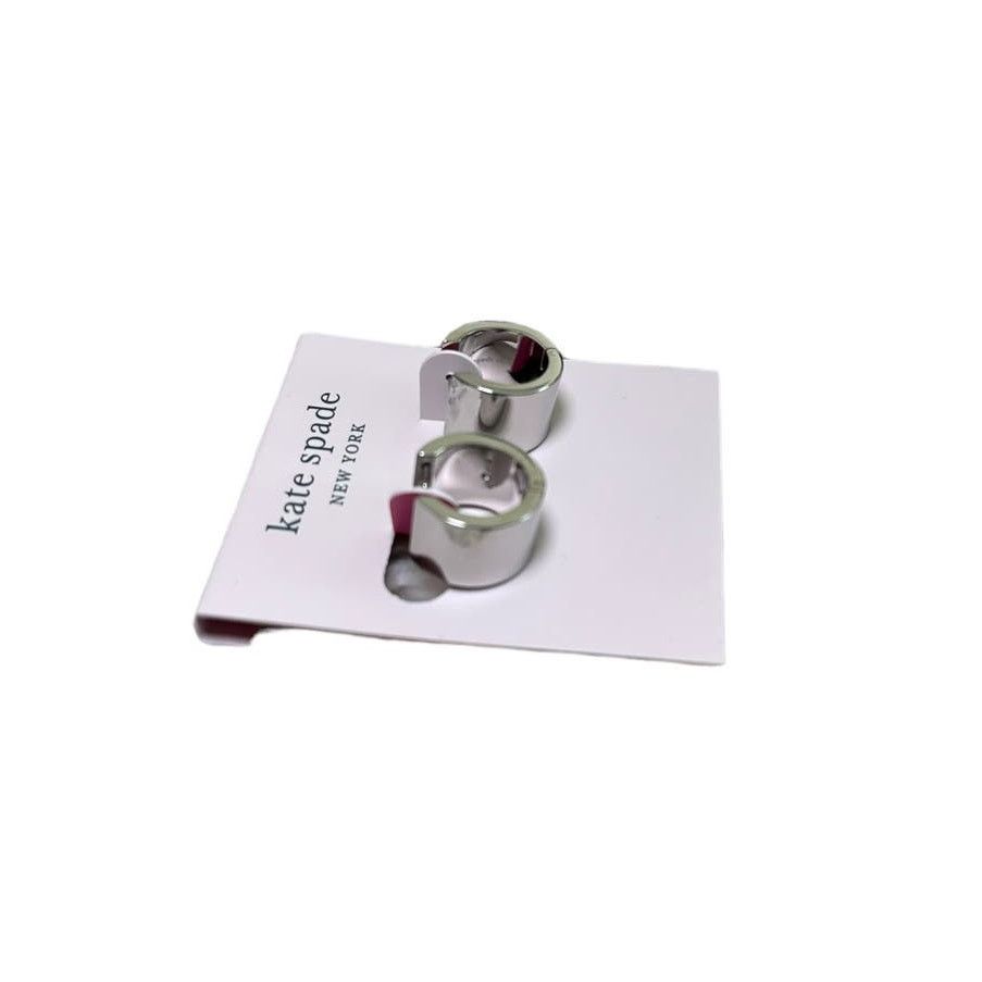 Kate Spade Kate Spade Huggie Hoop Silver Earrings Size ONE SIZE - 4 Thumbnail