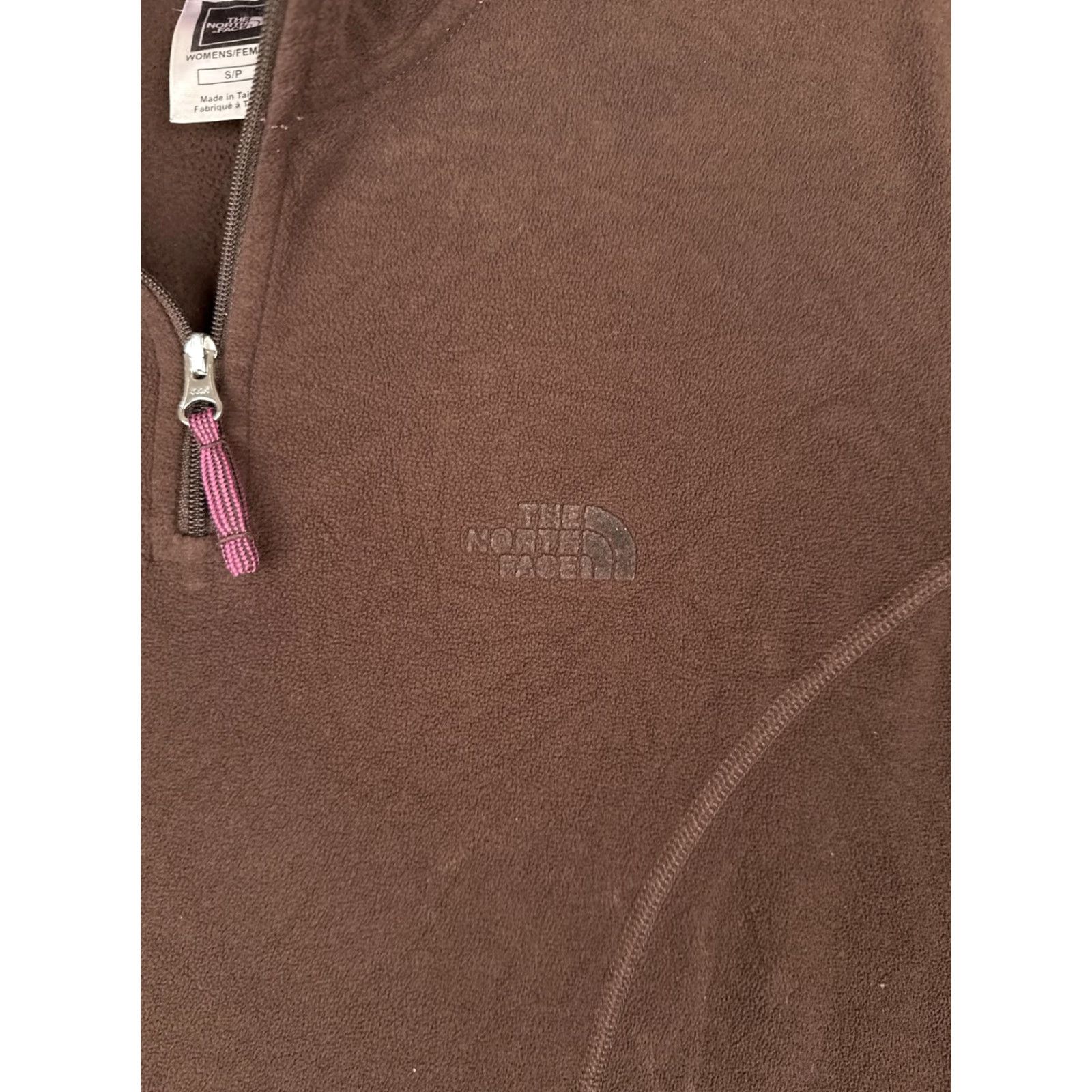 The North Face The North Face Fleece Pullover Womens Small Brown 1/4 Zip Mock Neck Hiking TKA100 Size S / US 4 / IT 40 - 7 Thumbnail