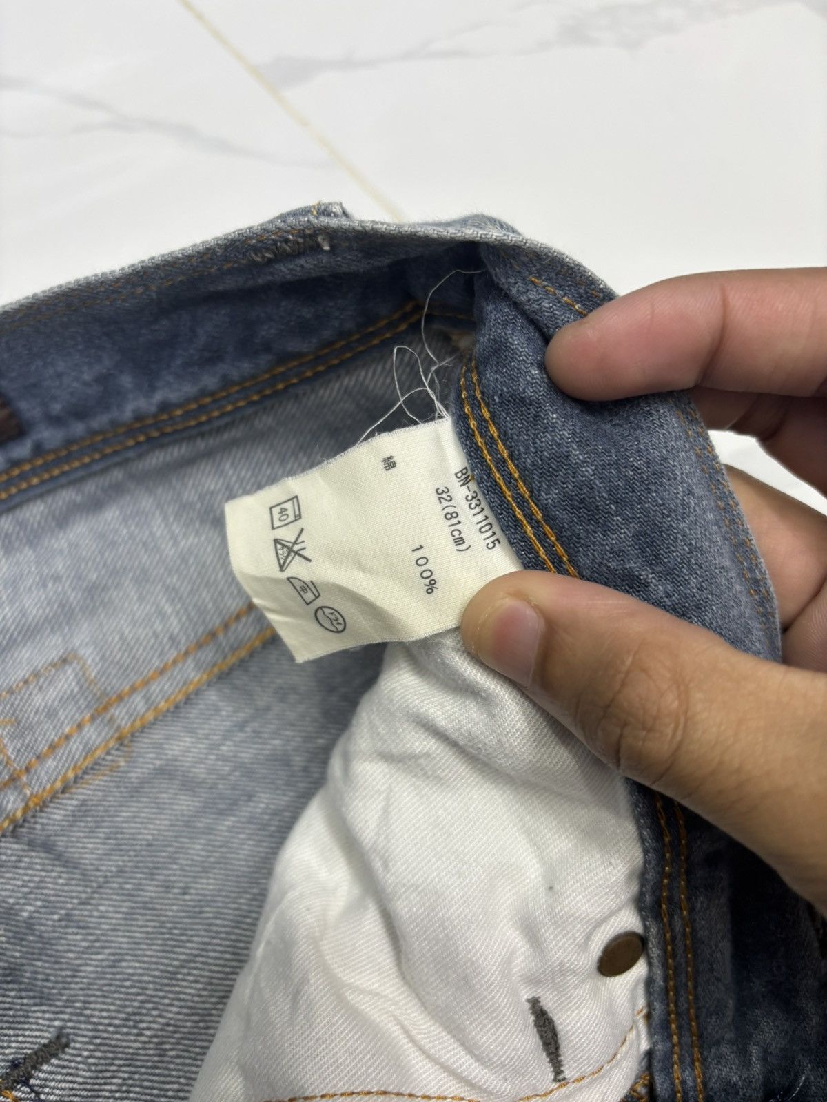 Kapital 🔥MADE IN NIPPON VINTAGE FADED JEANS BACK NUMBER DENIM JEANS Size US 32 / EU 48 - 11 Thumbnail