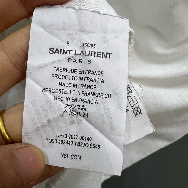 Yves Saint Laurent saint Laurent Lip print logo short sleeve 2501-Nextarrow Size US S / EU 44-46 / 1 - 3 Thumbnail