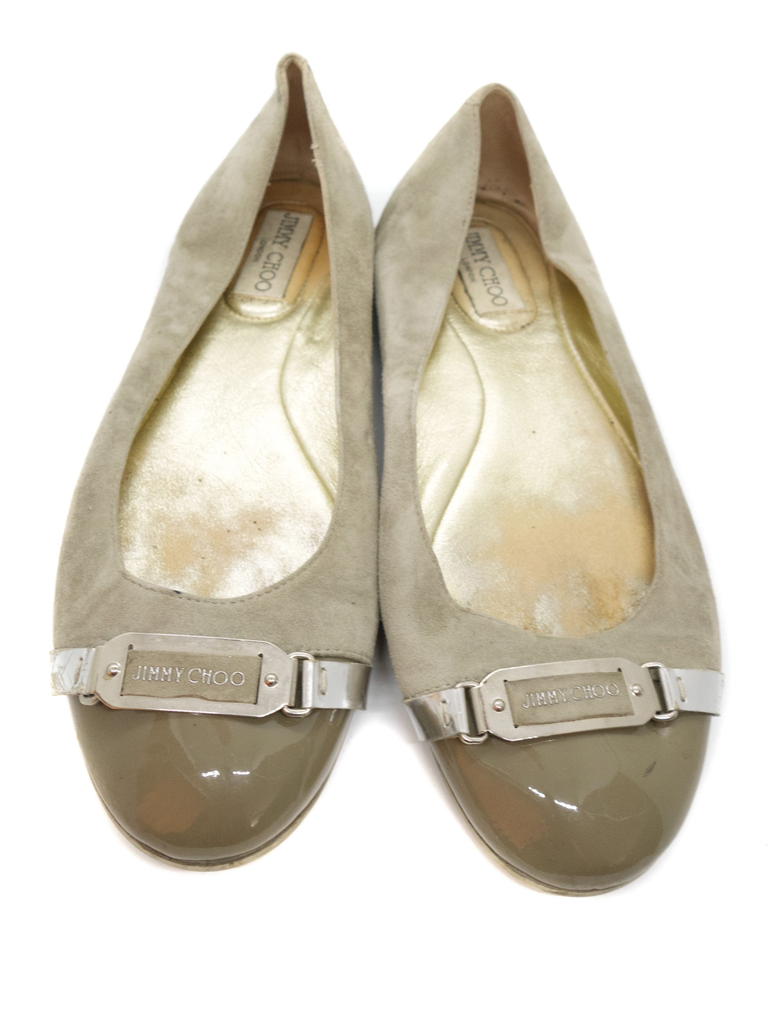 Jimmy Choo Suede Boat Flats Size US 8 / IT 38 - 2 Thumbnail