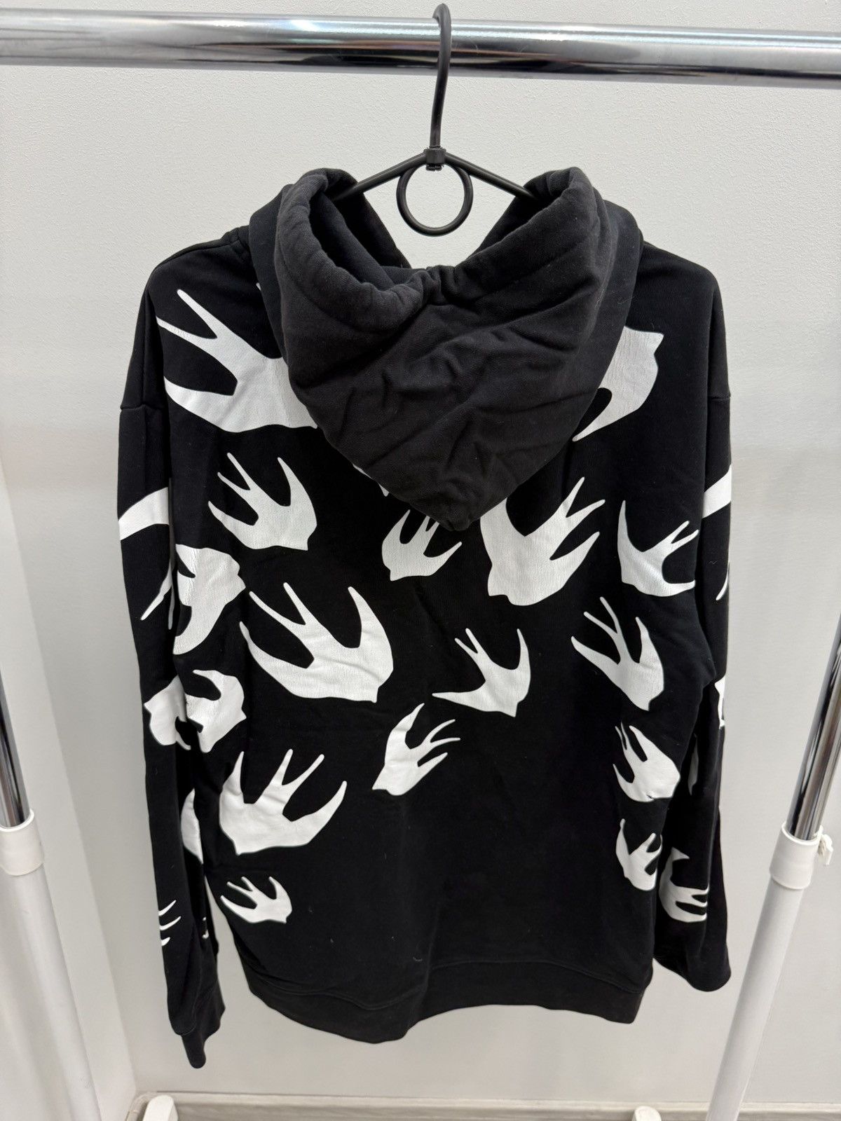 McQ Alexander McQueen McQ by Alexander McQueen Swallow Cotton Hoodie Size US L / EU 52-54 / 3 - 2 Thumbnail