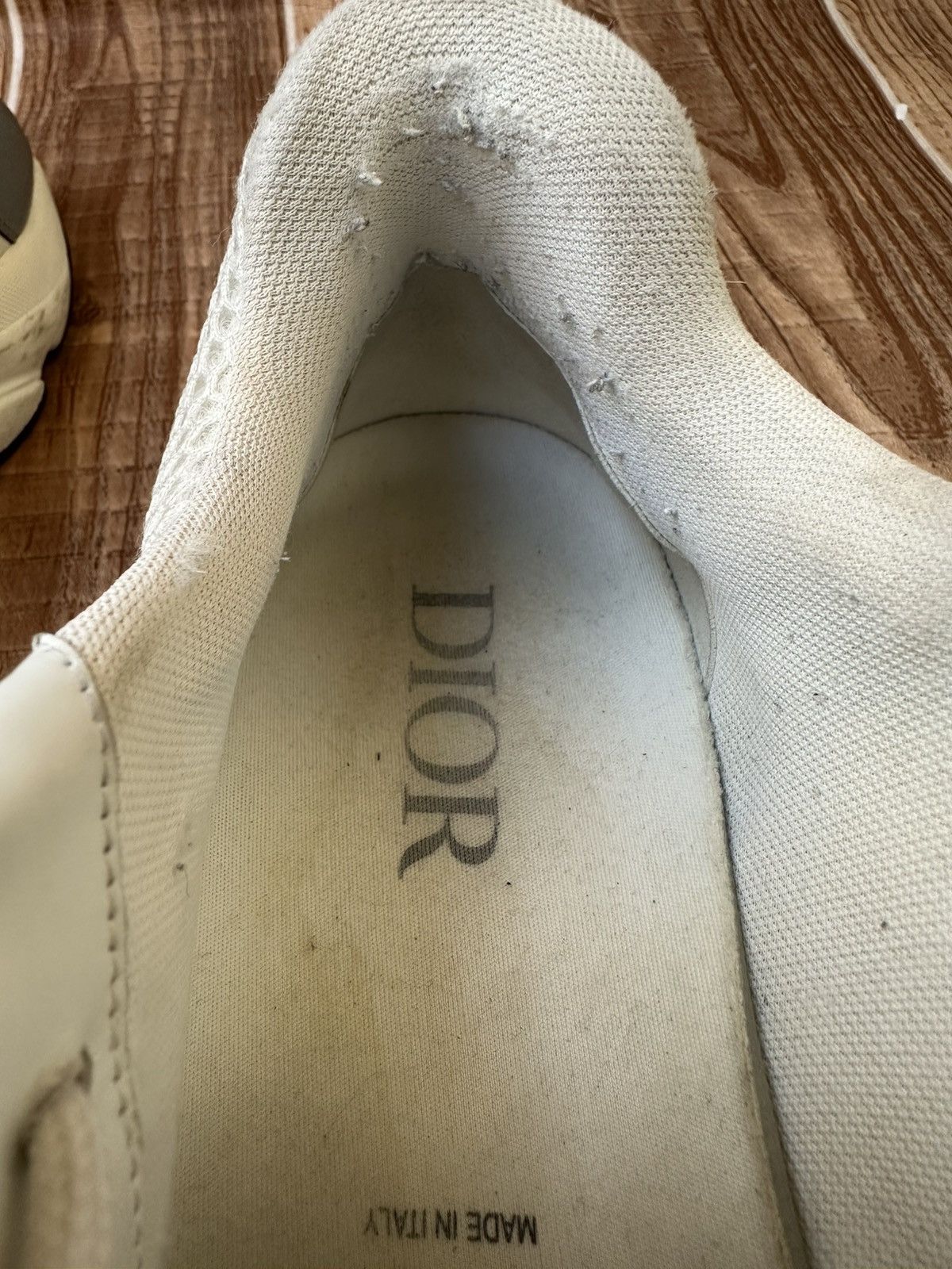 Dior Dior B22 White Silver Mesh Leather Lowtops Size US 10 / EU 43 - 22 Thumbnail