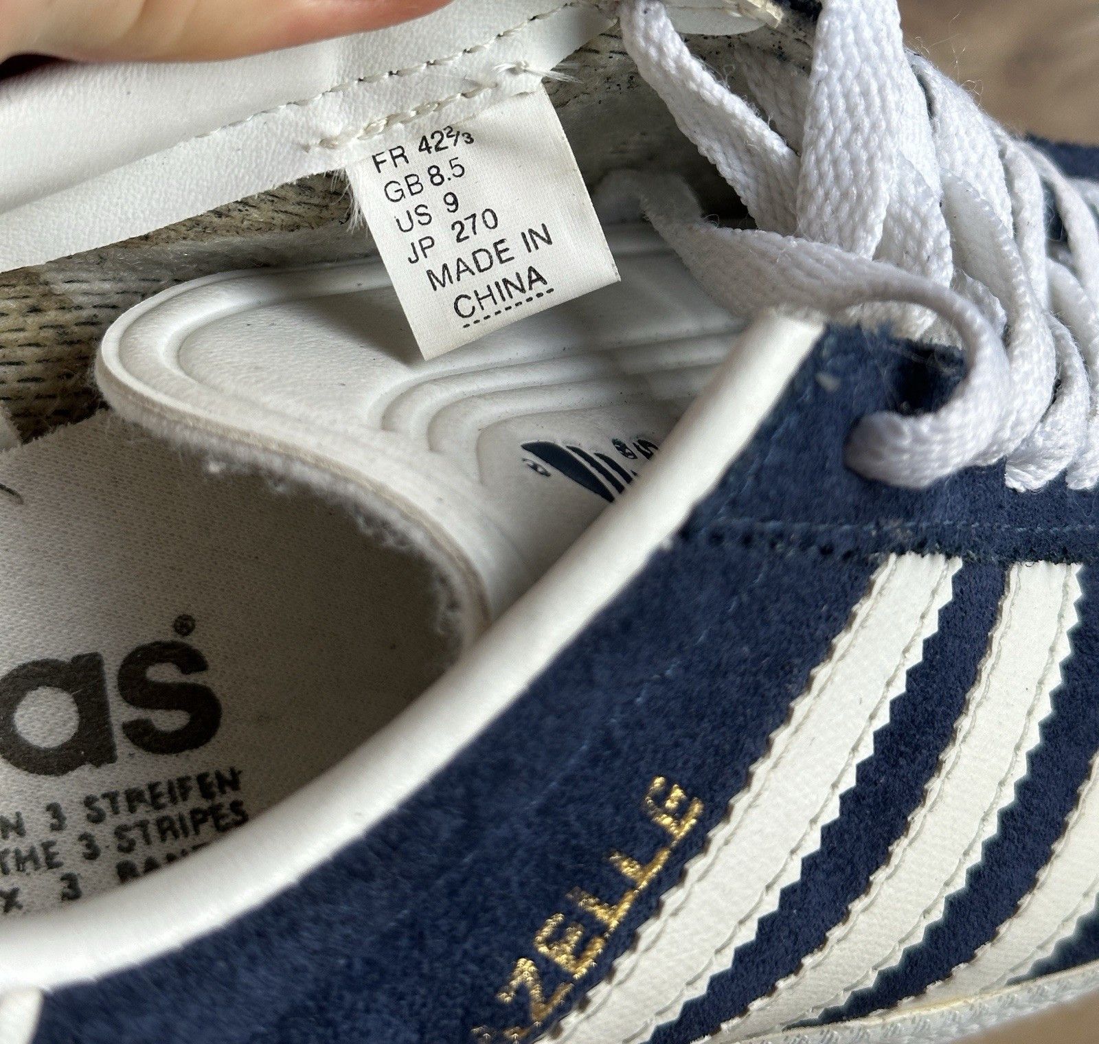 Adidas Vintag 90s Adidas Gazelle 1996 Shoes Sneakers Trainers Rare Size US 9 / EU 42 - 14 Thumbnail